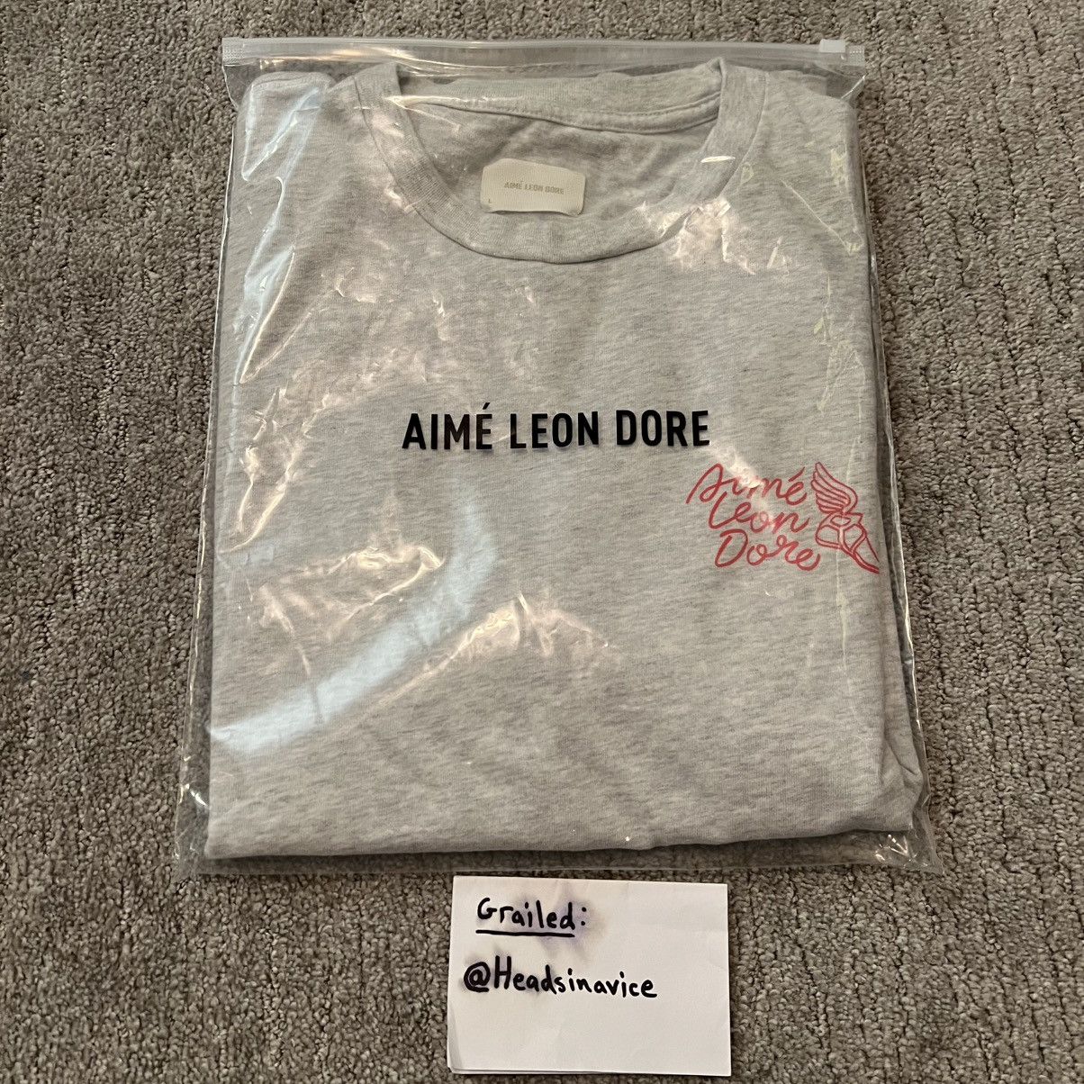 Aime Leon Dore Aimé Leon Dore Wingfoot Tee Oatmeal Melange ALD FW24 Size US L / EU 52-54 / 3 - 1 Thumbnail