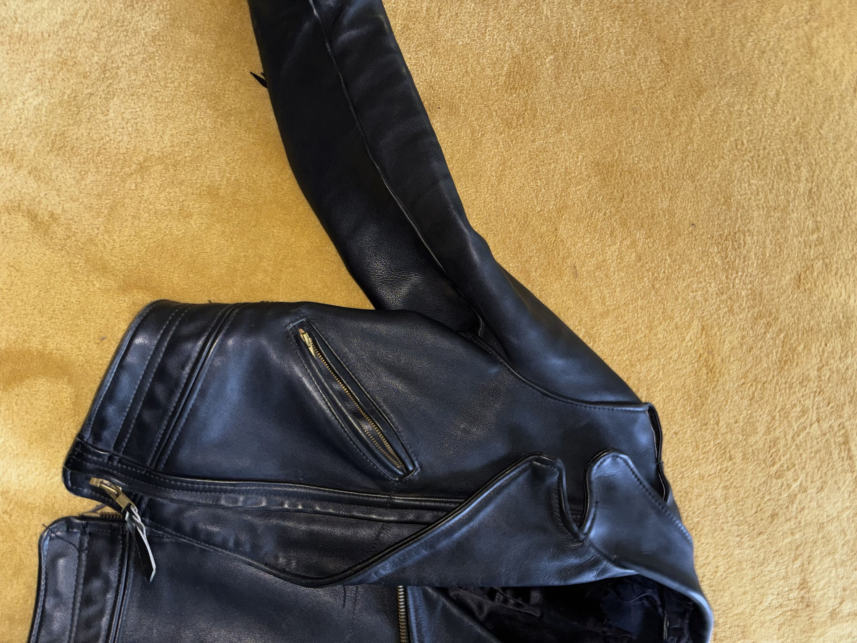 Other The Leather Man NYC Classic Leather Motorcycle Jacket Size US S / EU 44-46 / 1 - 5 Thumbnail