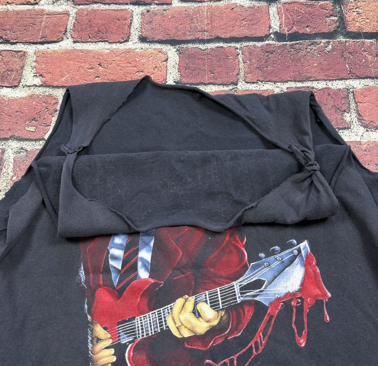 Brockum Vintage ACDC 90s Ballbreaker Band Tee Chopped Sleeves Size US XL / EU 56 / 4 - 9 Thumbnail