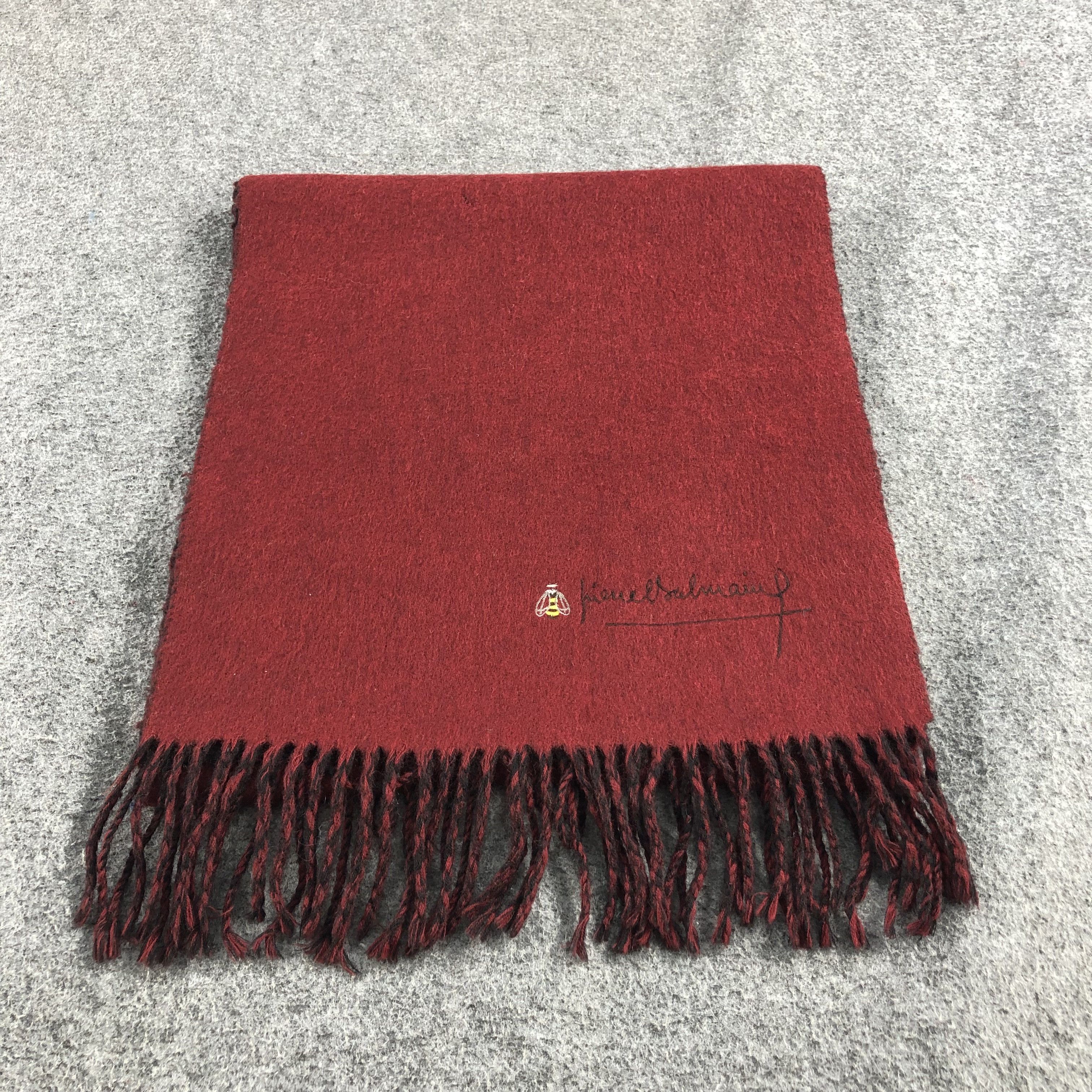 Pierre Balmain Pierre Balmain Wool Scarf Muffler V894 Size ONE SIZE - 1 Thumbnail