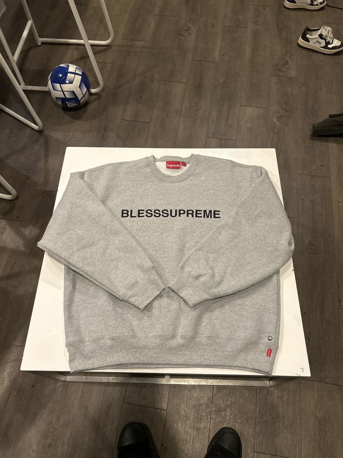 Supreme Supreme x Bless Crewneck 'Grey | Grailed