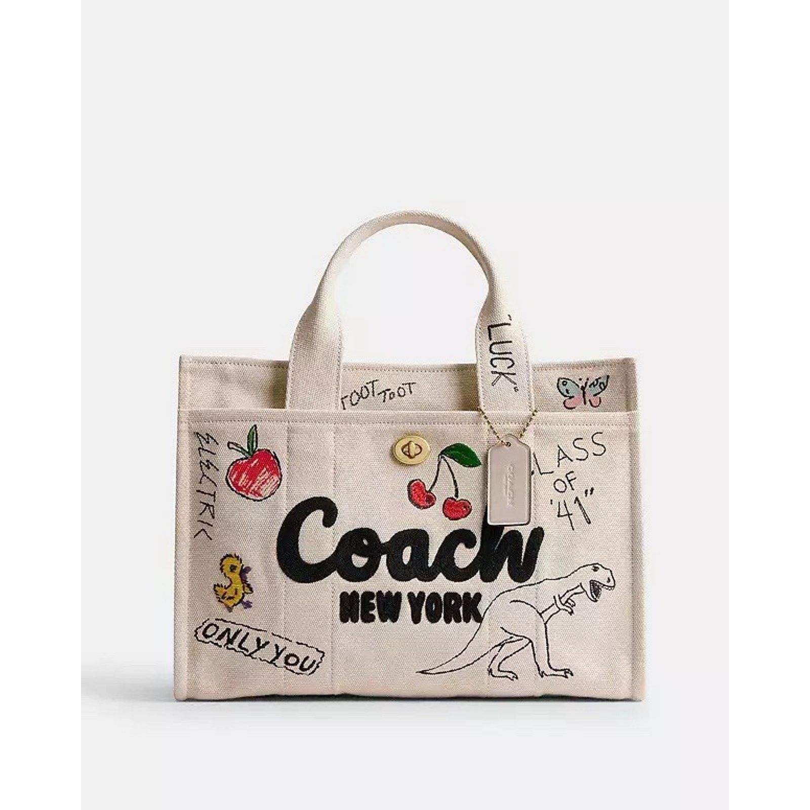Coach NWT Coach Cargo Tote Crossbody Sketch CAM73 Natural Size ONE SIZE - 7 Thumbnail