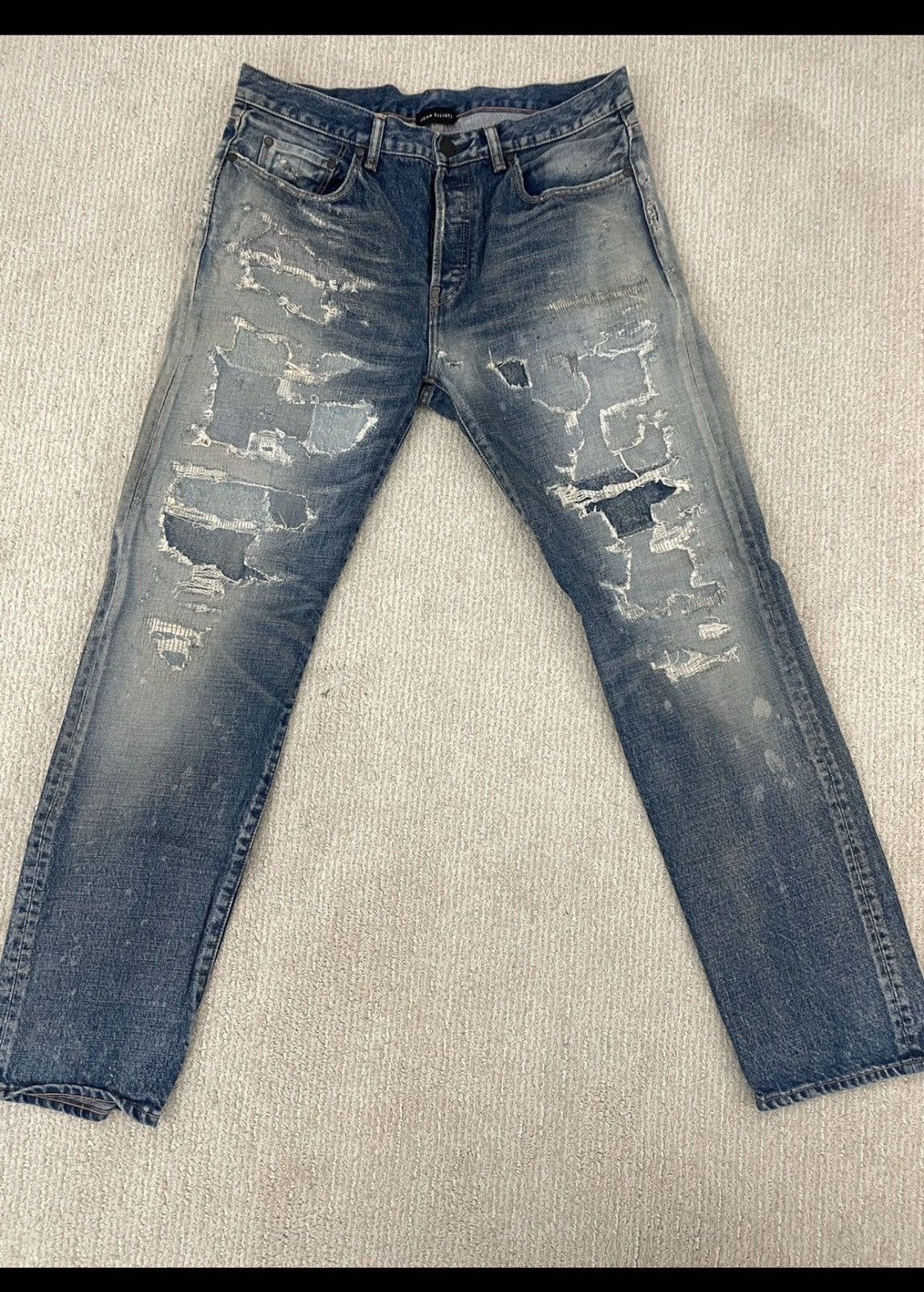 John Elliott John Elliot Distressed Denim Size US 33 - 1 Preview
