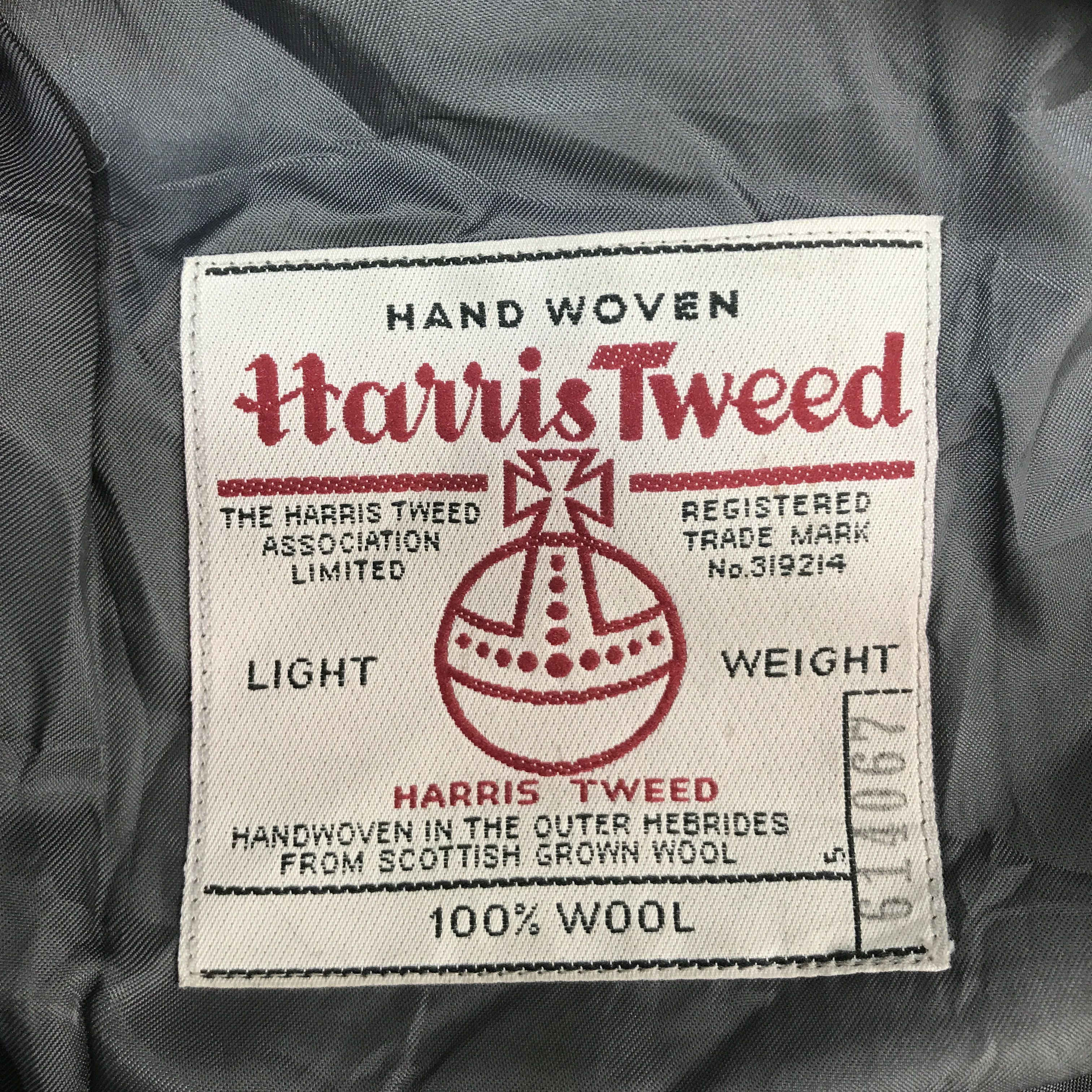 Harris Tweed VTG HARRIS TWEED WOOL BLAZER COAT JACKET Size US L / EU 52-54 / 3 - 12 Thumbnail