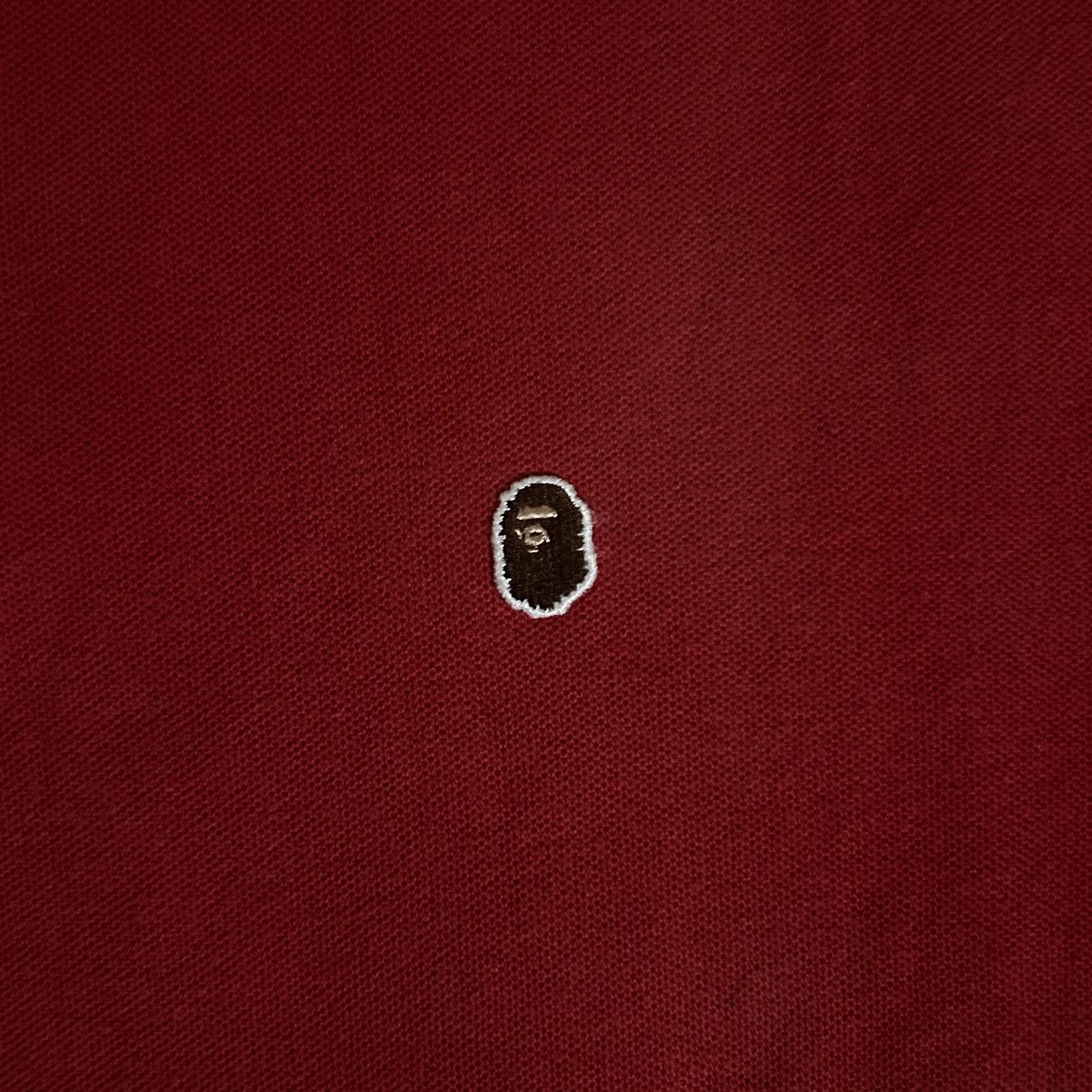 Bape Bape Red One Point Polo Size US XL / EU 56 / 4 - 3 Thumbnail