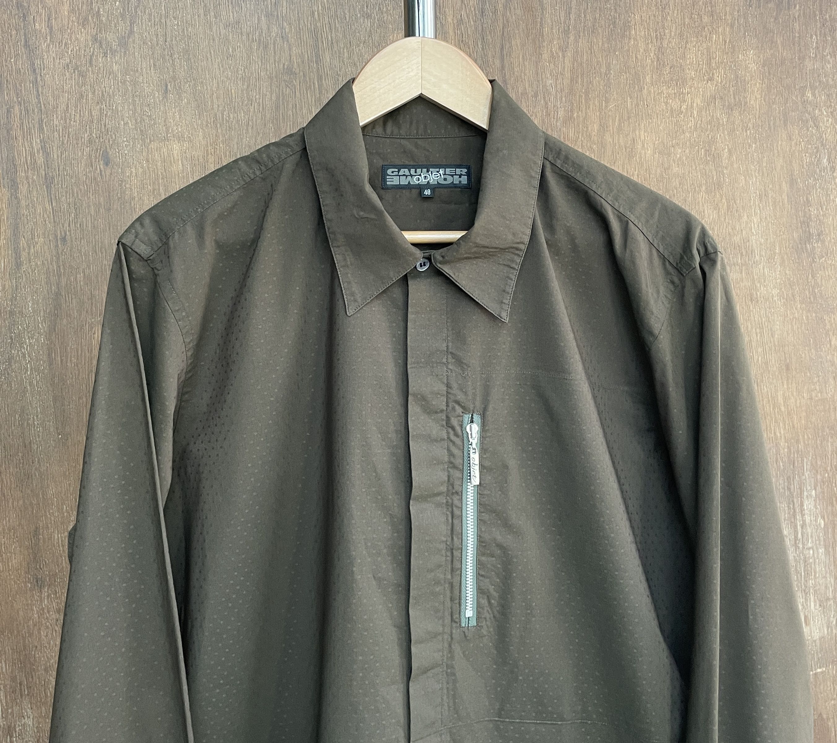 Jean Paul Gaultier JEAN PAUL GAULTIER Classic Zip Pocket Shirt Size US M / EU 48-50 / 2 - 2 Thumbnail