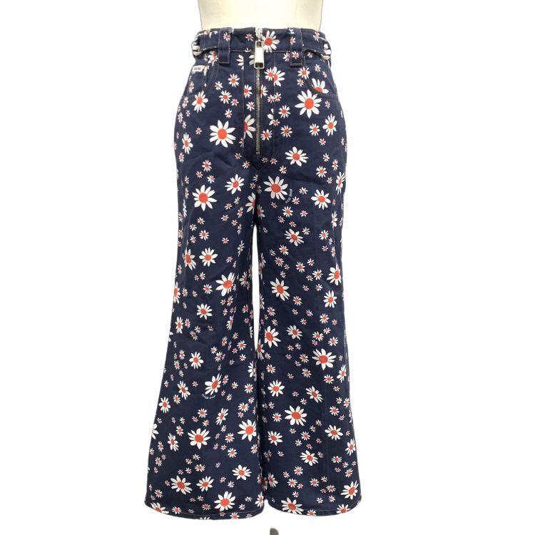Miu Miu Miu Miu Floral Print Pants Size 38 Size 26" / US 2 / IT 38 - 1 Thumbnail