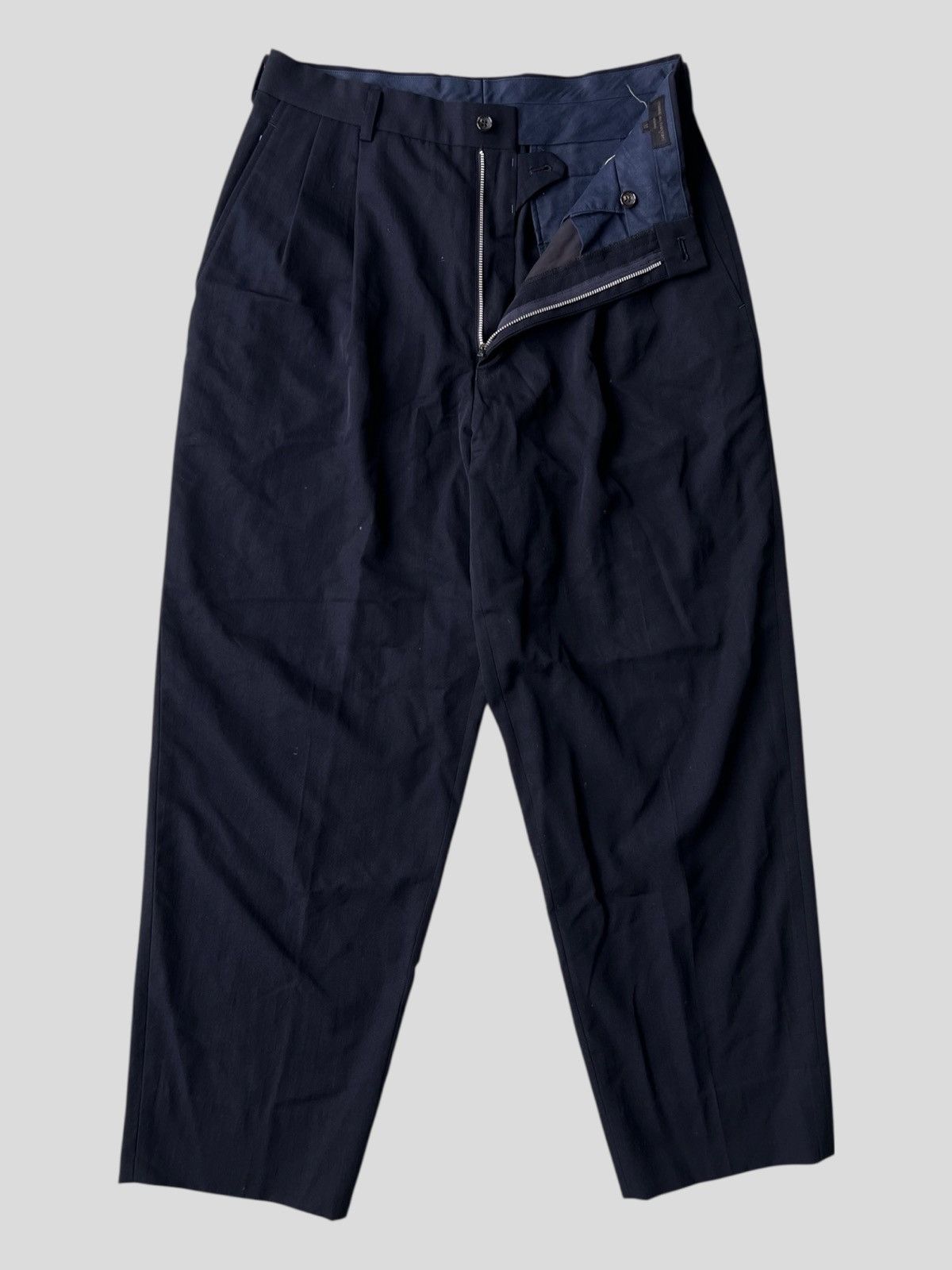 Comme des Garcons Homme AW96 Comme des Garcons Homme Gabardine Wool Trousers Pants Size US 32 / EU 48 - 1 Thumbnail