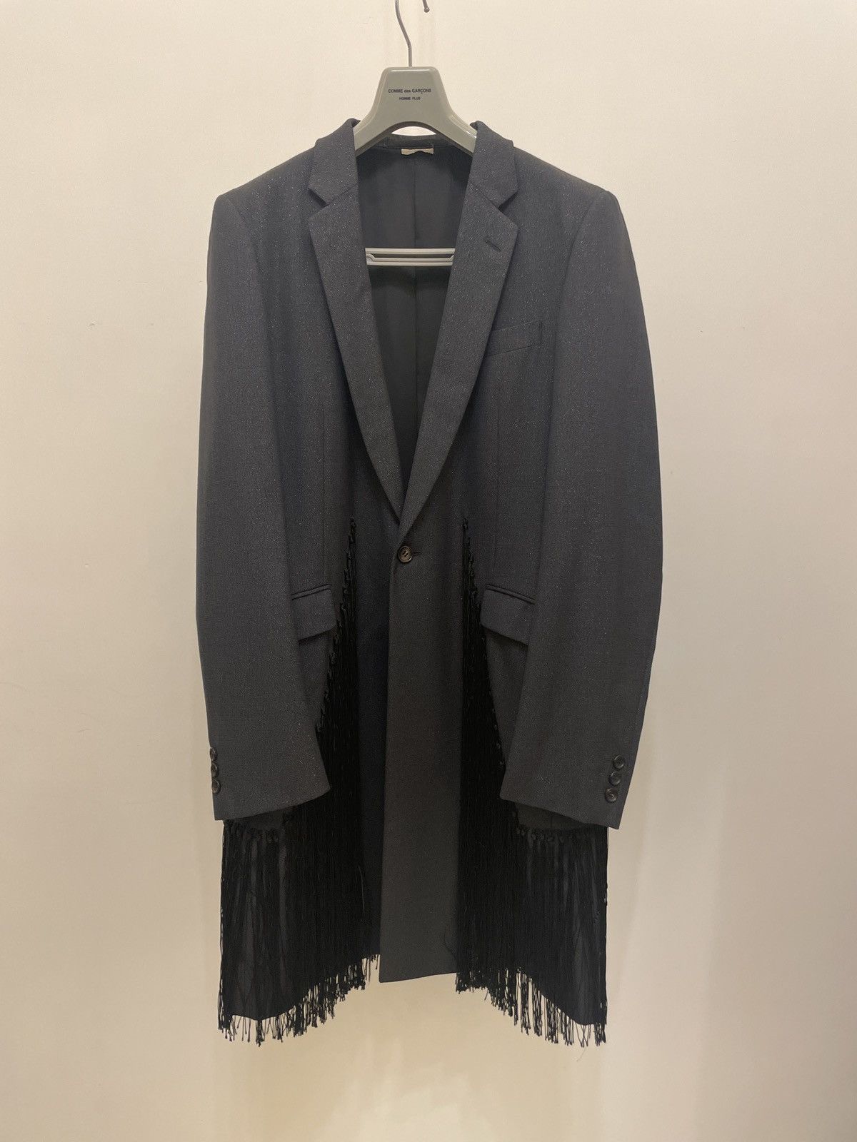 CdG Homme + fringe coat
