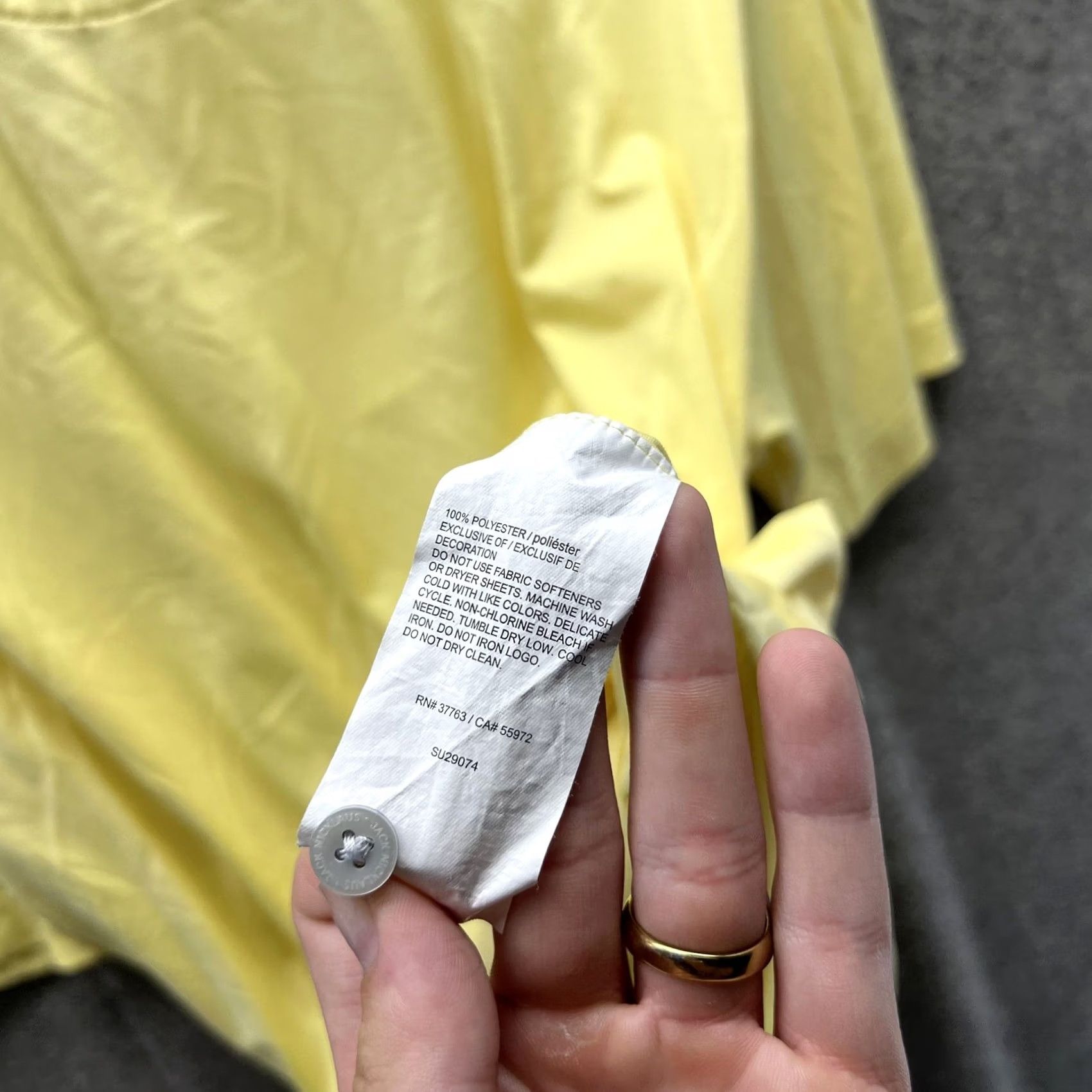 Vintage Jack Nicklaus Polo Shirt Mens XL Yellow Golf Performance Short Sleeve Casual Shirt Size US XL / EU 56 / 4 - 3 Thumbnail