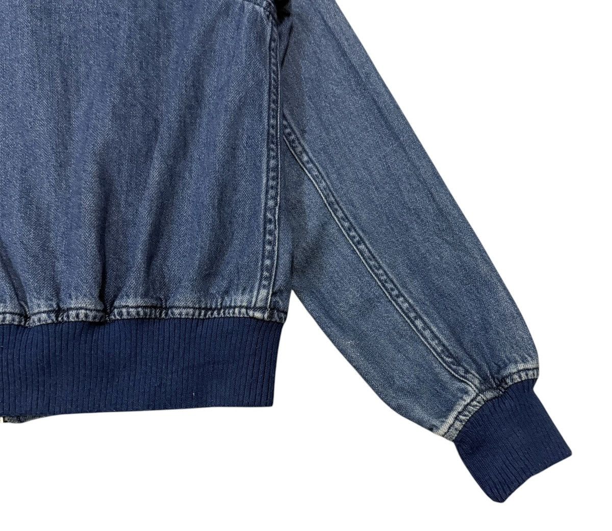 Beams Plus Vintage Beams Heart Zipper Denim Style Flight Bomber Jacket Size M / US 6-8 / IT 42-44 - 13 Thumbnail