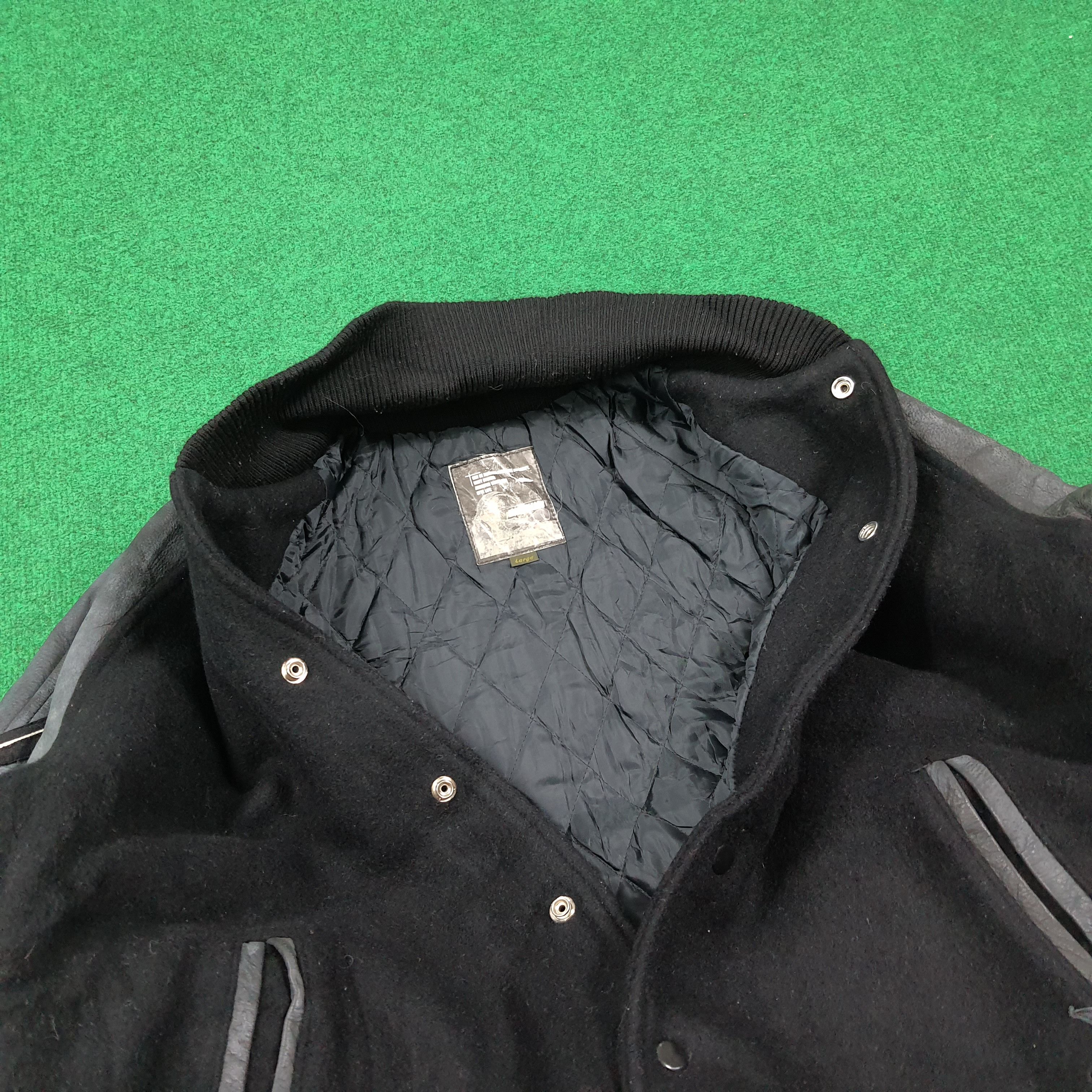 Japanese Brand Vintage Ambivalent Japan Varsity Leather Woll Jacket C278N12 Size US L / EU 52-54 / 3 - 7 Thumbnail