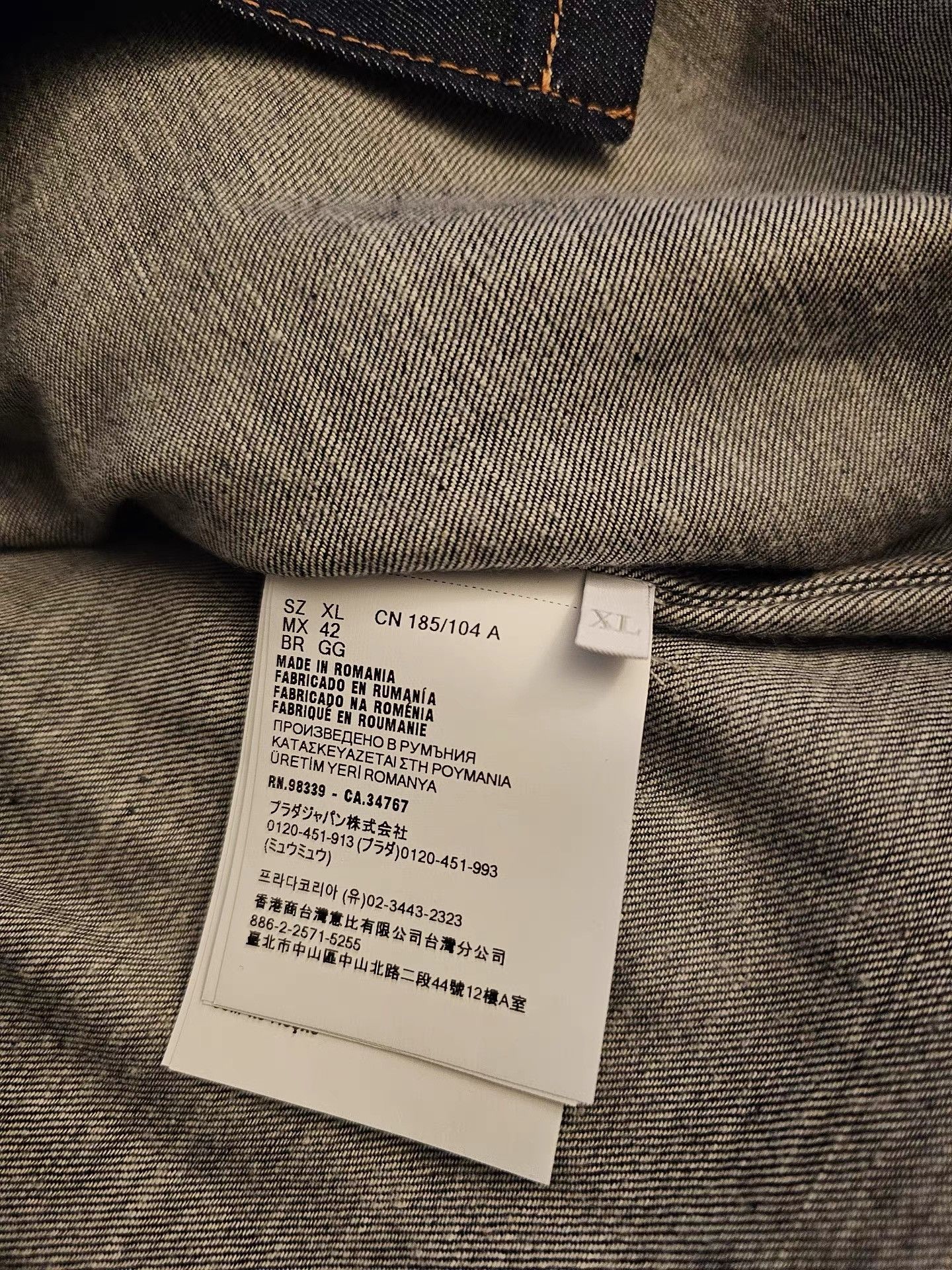 Prada Prada 25FW Men's New Denim Short-Sleeve Shirt K30 Size US XL / EU 56 / 4 - 5 Thumbnail