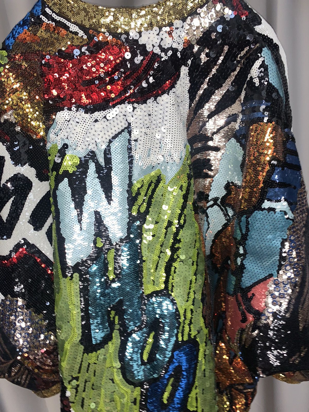 Hedi Slimane Celine Multicolor Sequins Cloak Size US S / EU 44-46 / 1 - 2 Thumbnail