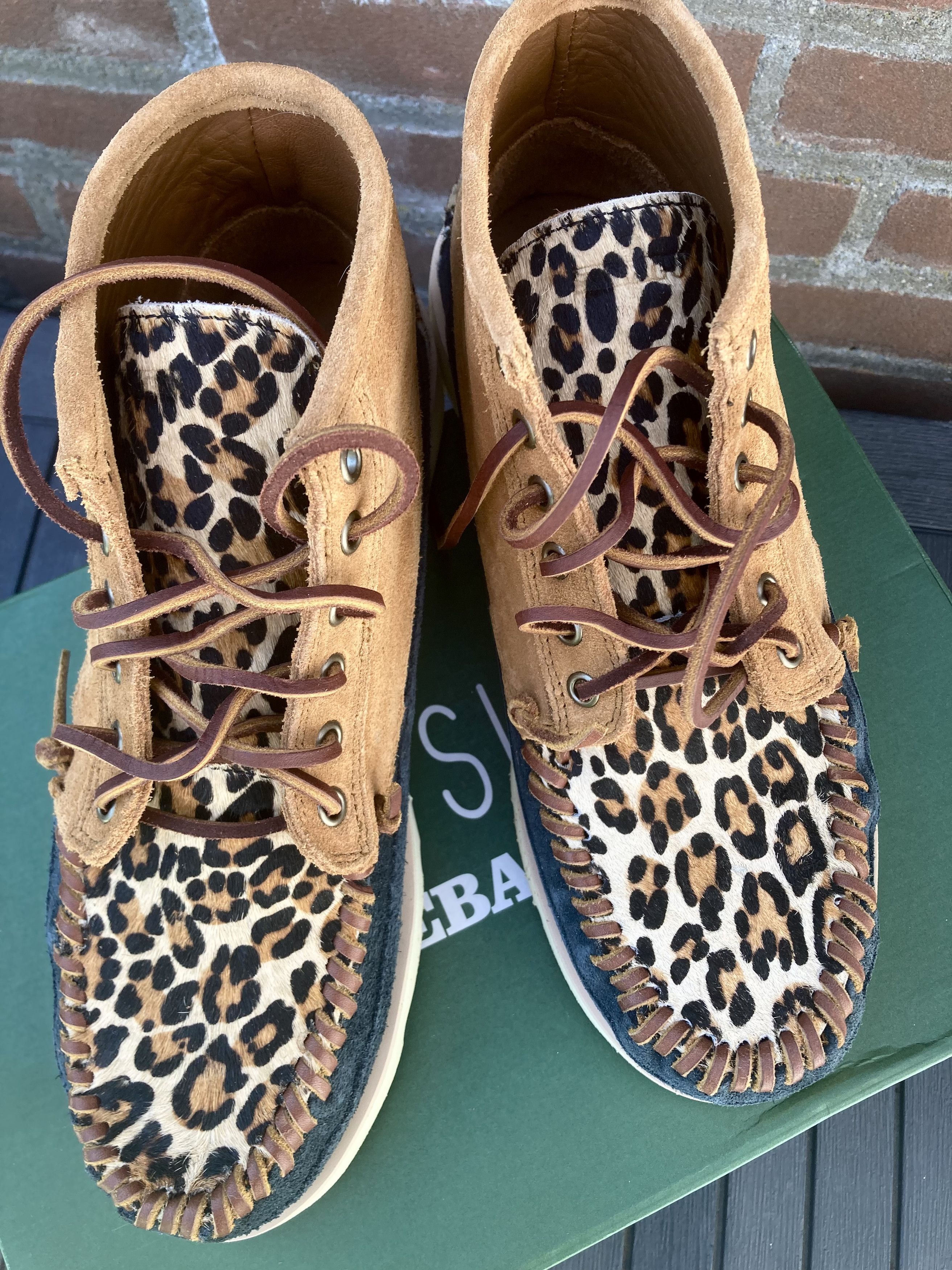 Sebago Cayuga Campsides Vibram wild chukka mid leopard animal 9 43 Size US 9 / EU 42 - 4 Thumbnail
