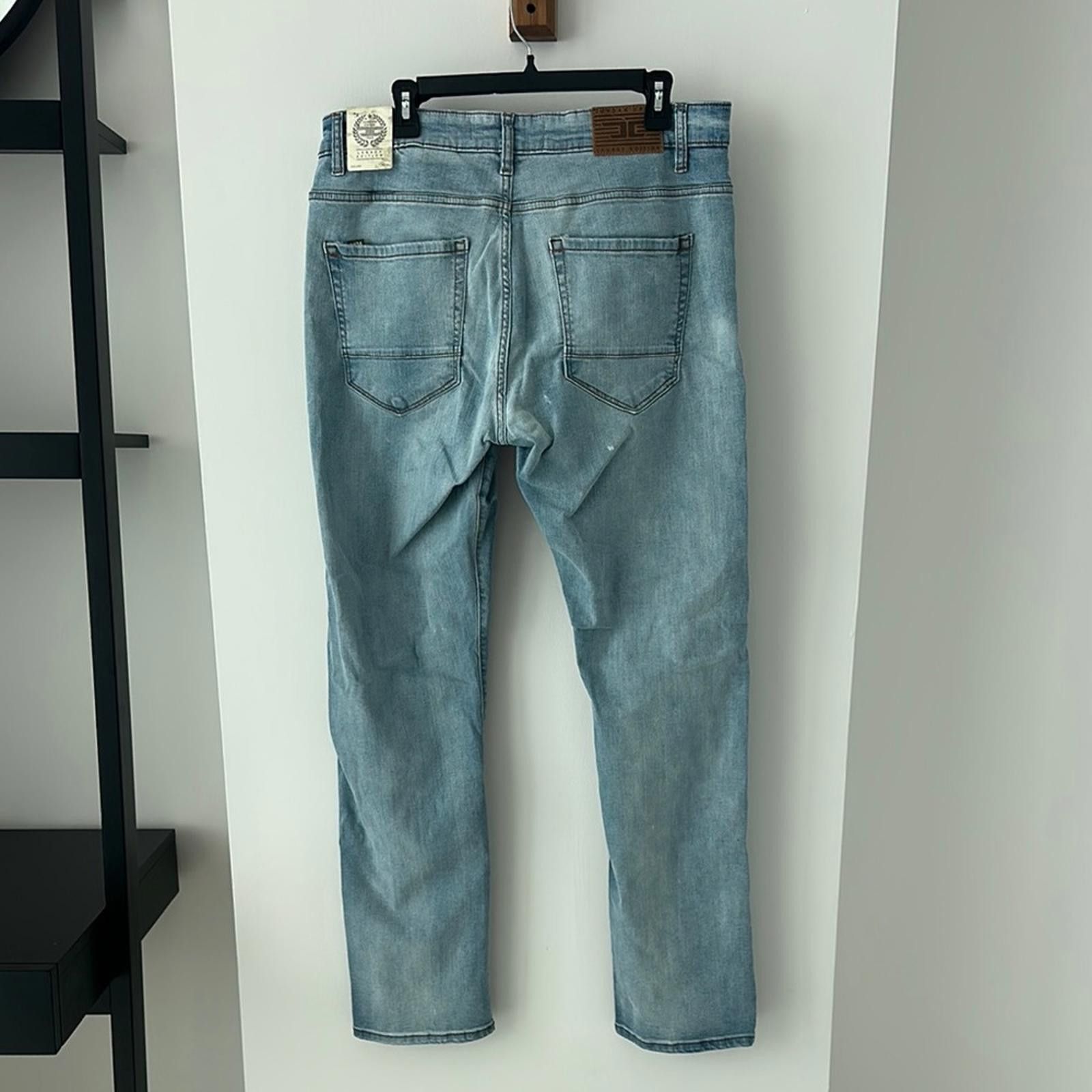 Jordan Craig Jordan Craig “ Ice Blue” Slim Fit Denim Size US 34 / EU 50 - 3 Thumbnail