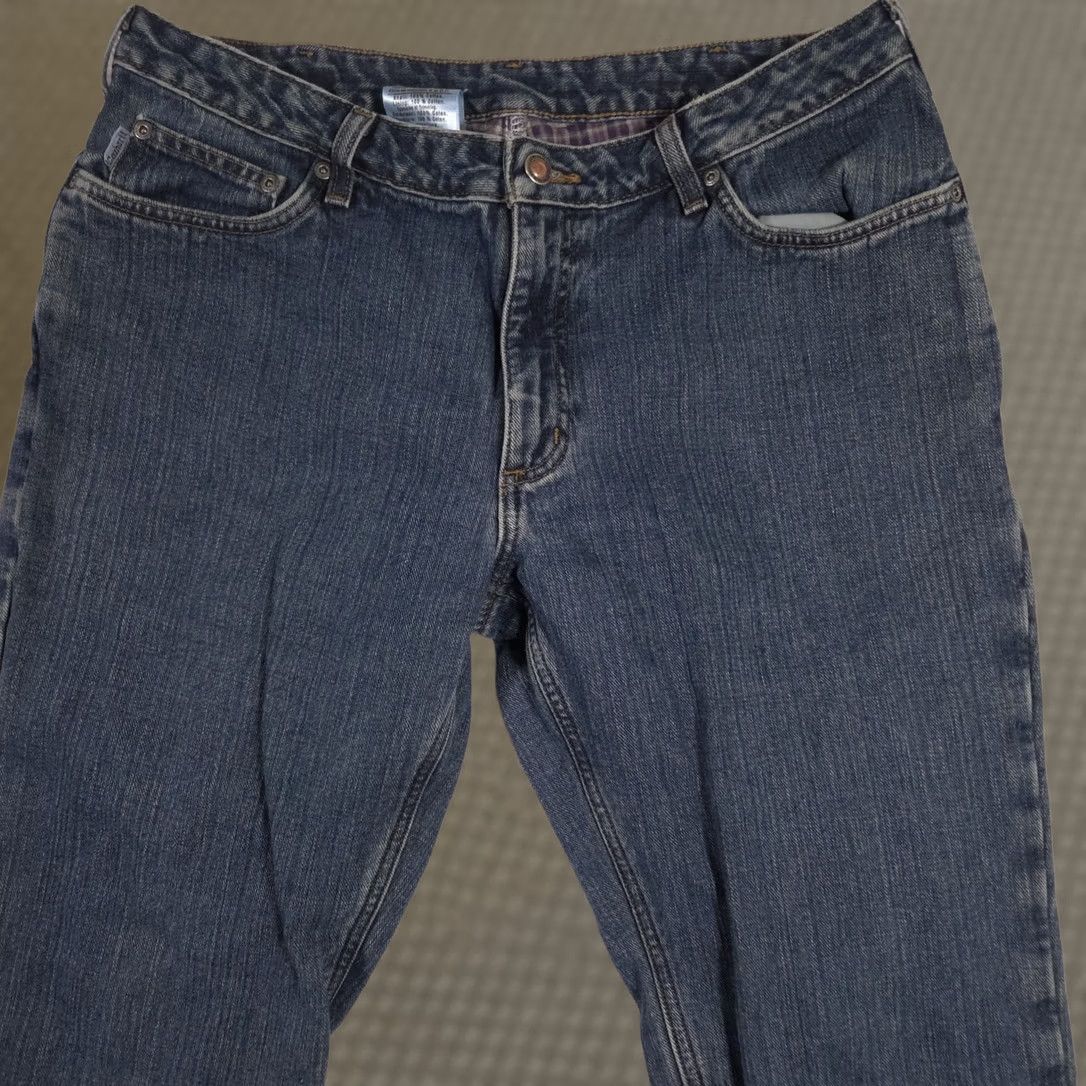 Carhartt Carhartt Jeans Womens 12x30 Blue Relaxed Fit Flannel Lined Straight Denim Pants Size 34" / US 12 / IT 48 - 1 Thumbnail