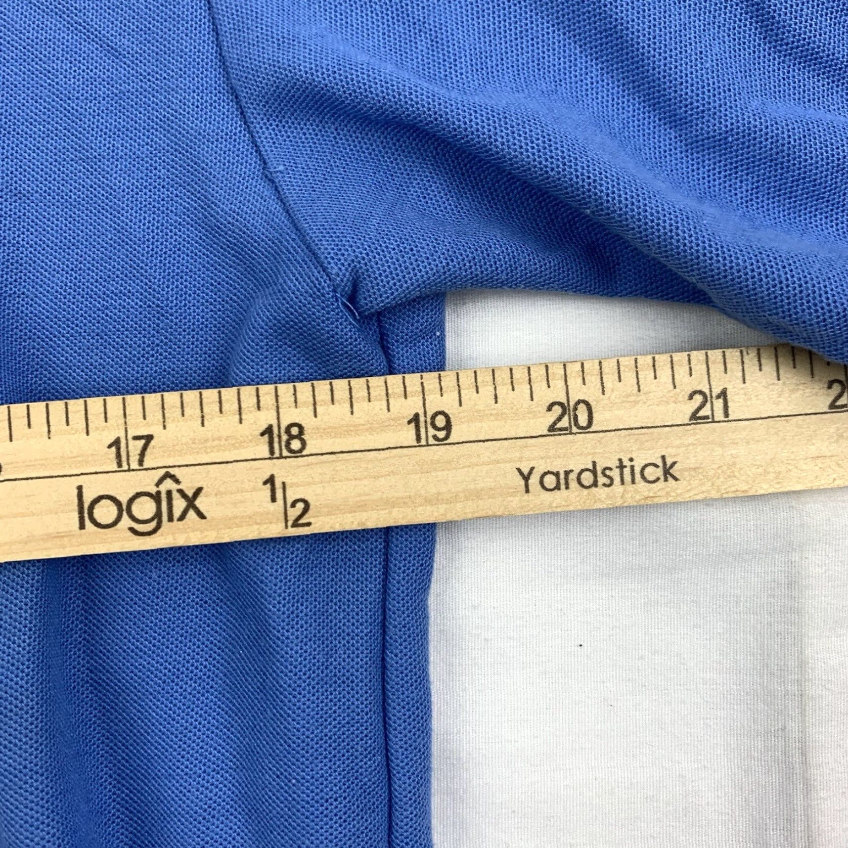 Levi's VINTAGE Levis Polo Shirt Adult Large Blue Collared Dress Shirt 1980s USA Jeans Size 42R - 5 Thumbnail