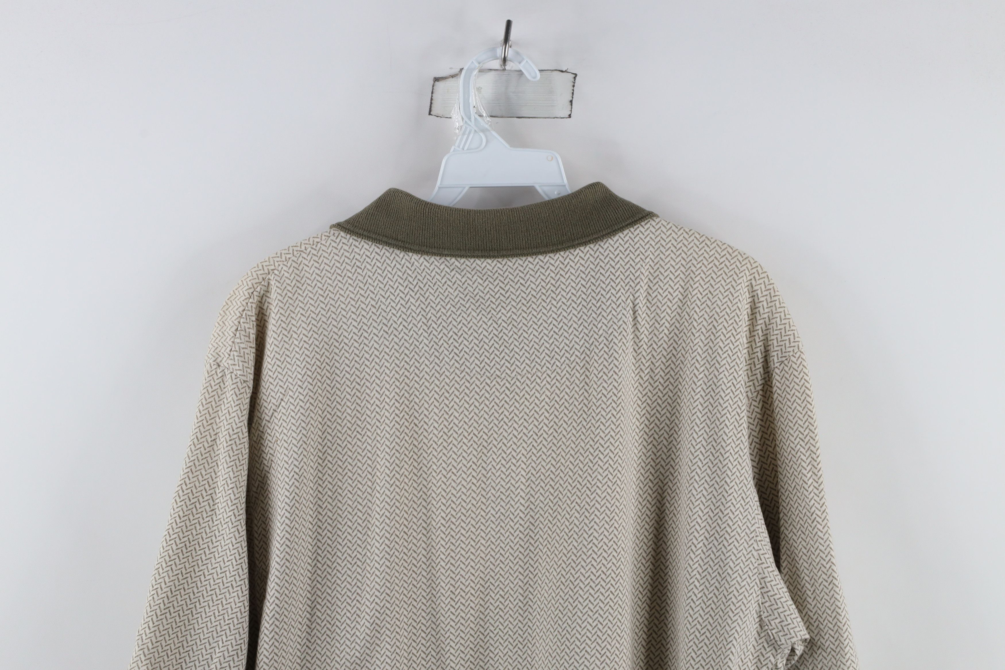 Vintage Vintage 90s Streetwear Herringbone Collared Golf Polo Shirt Size US L / EU 52-54 / 3 - 7 Thumbnail