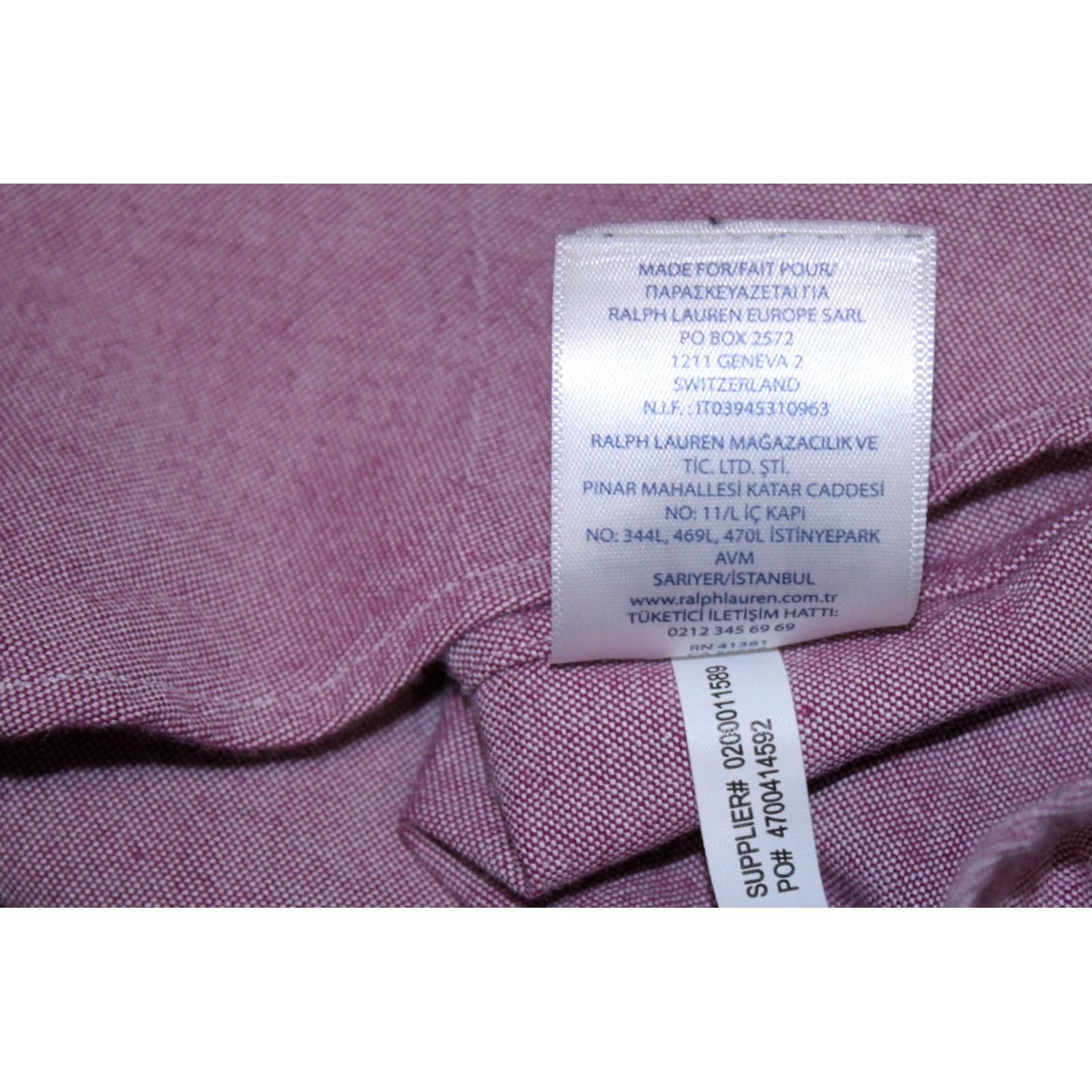Ralph Lauren Ralph Lauren Slim Fit Oxford Shirt Size M Pink Stretch Mens Size US M / EU 48-50 / 2 - 7 Thumbnail