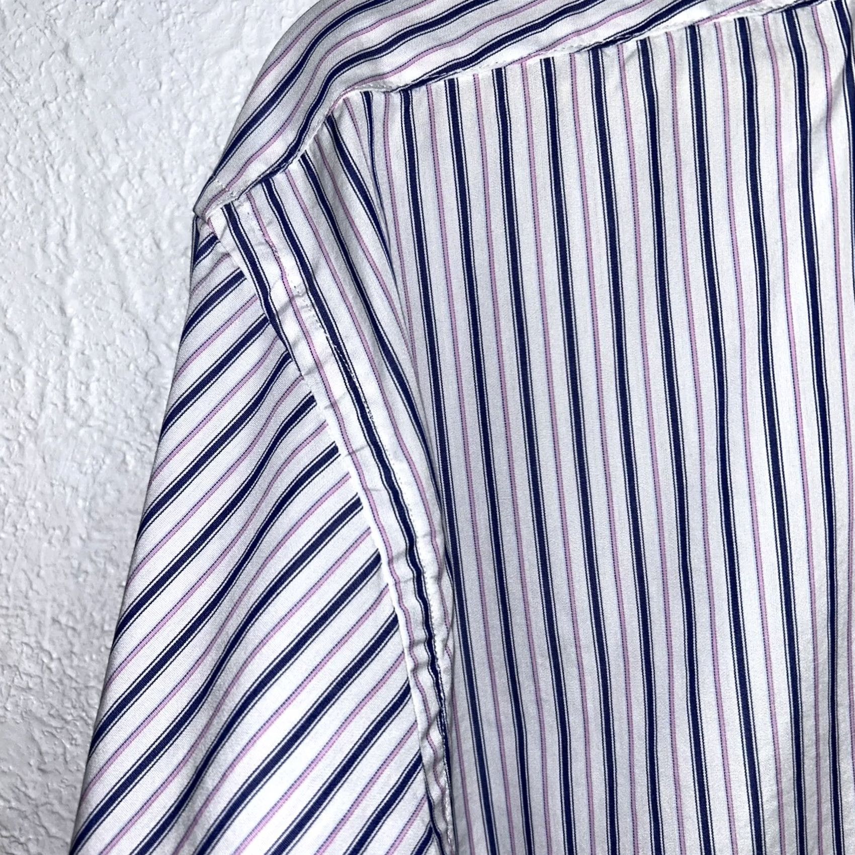 Brooks Brothers VINTAGE Brooks Brothers Makers Striped Button Up Shirt XL USA Made Sz 17-34 Mens Size US XL / EU 56 / 4 - 5 Thumbnail