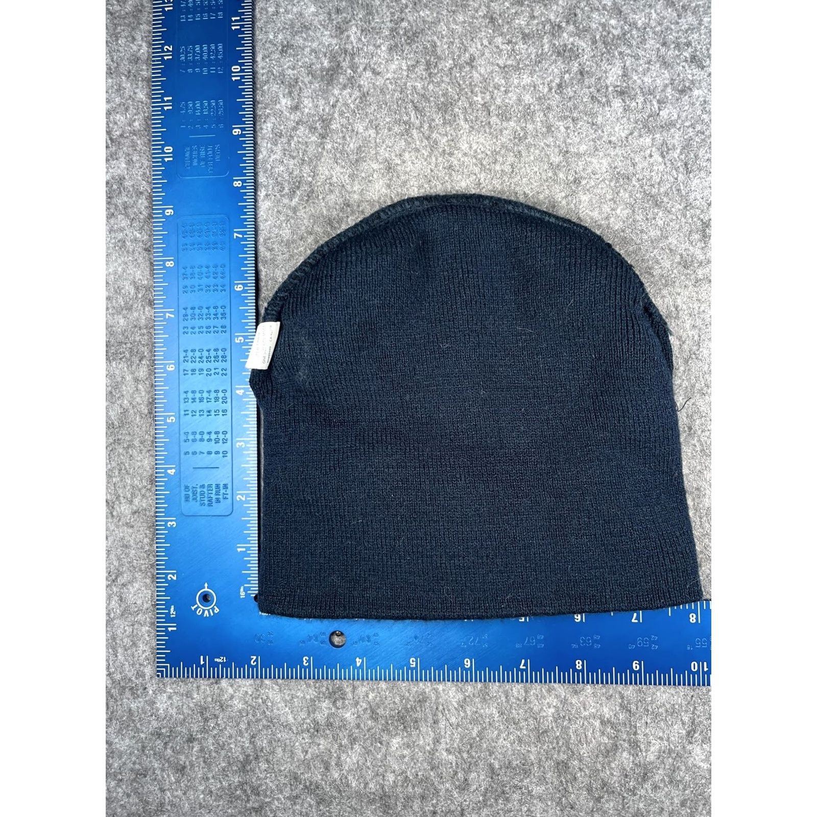 Vintage KC Caps Beanie Unisex One Size Blue Knit Doc Johnson Logo Stretch Winter Hat Cap Size ONE SIZE - 6 Thumbnail