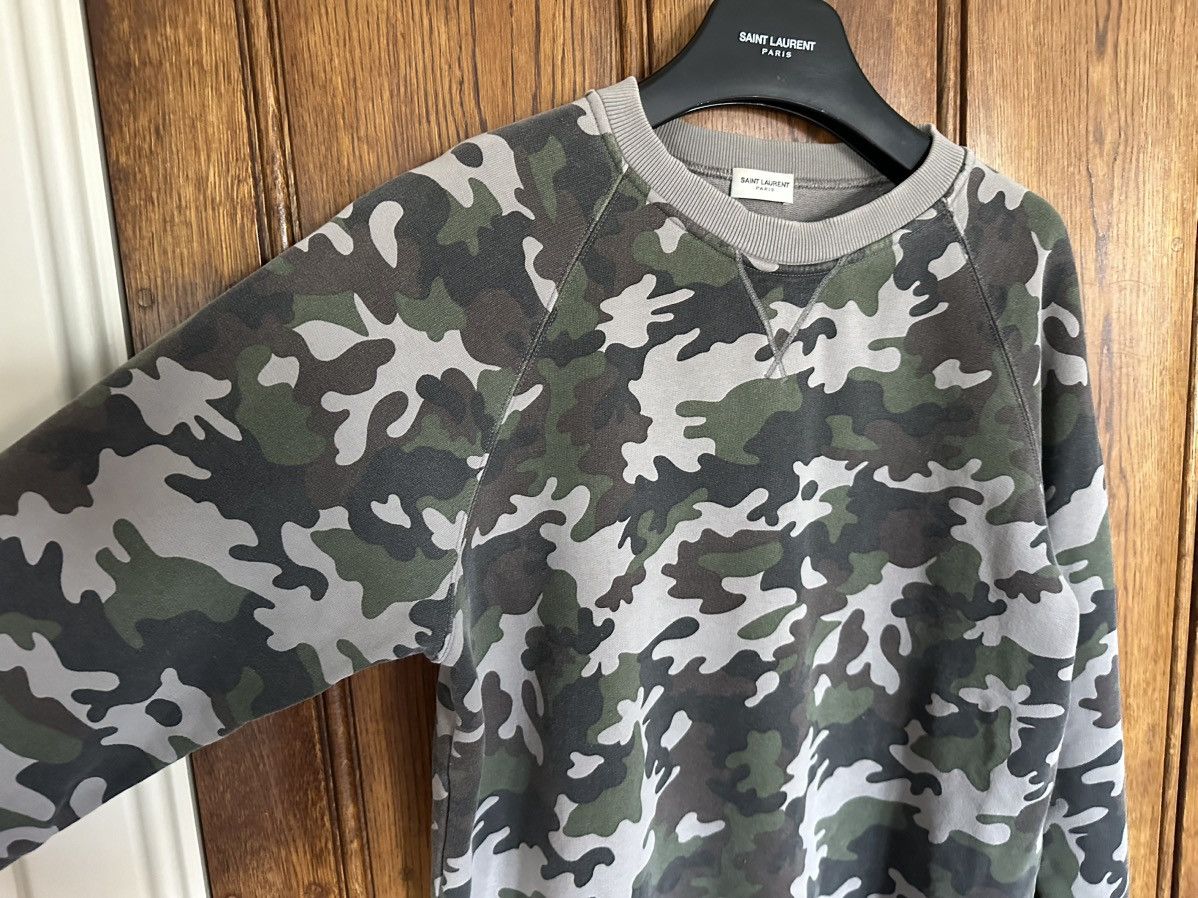 Saint Laurent Paris SS15 Saint Laurent psych rock camp camouflage crew Hedi XL Size US XL / EU 56 / 4 - 9 Thumbnail