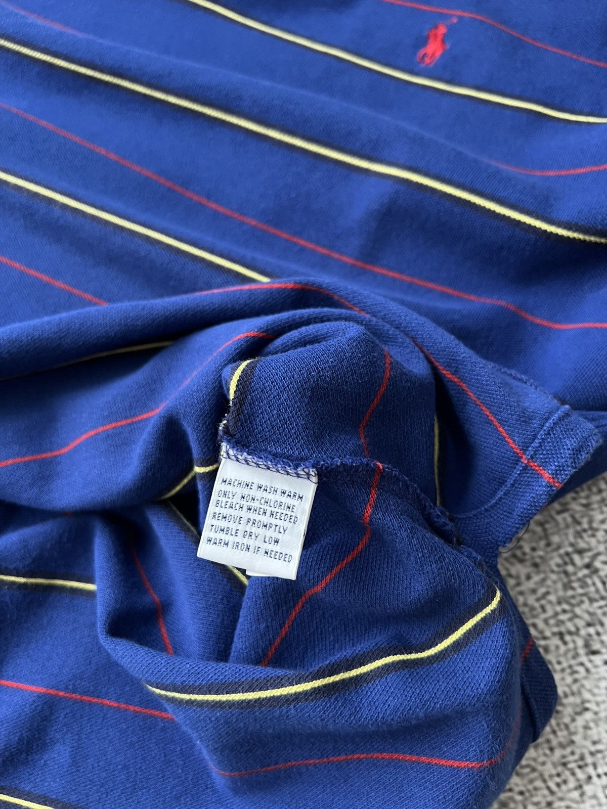 Polo Ralph Lauren Vintage Ralph Lauren Striped Polo Shirt XL – Red Pony Size US XL / EU 56 / 4 - 7 Thumbnail