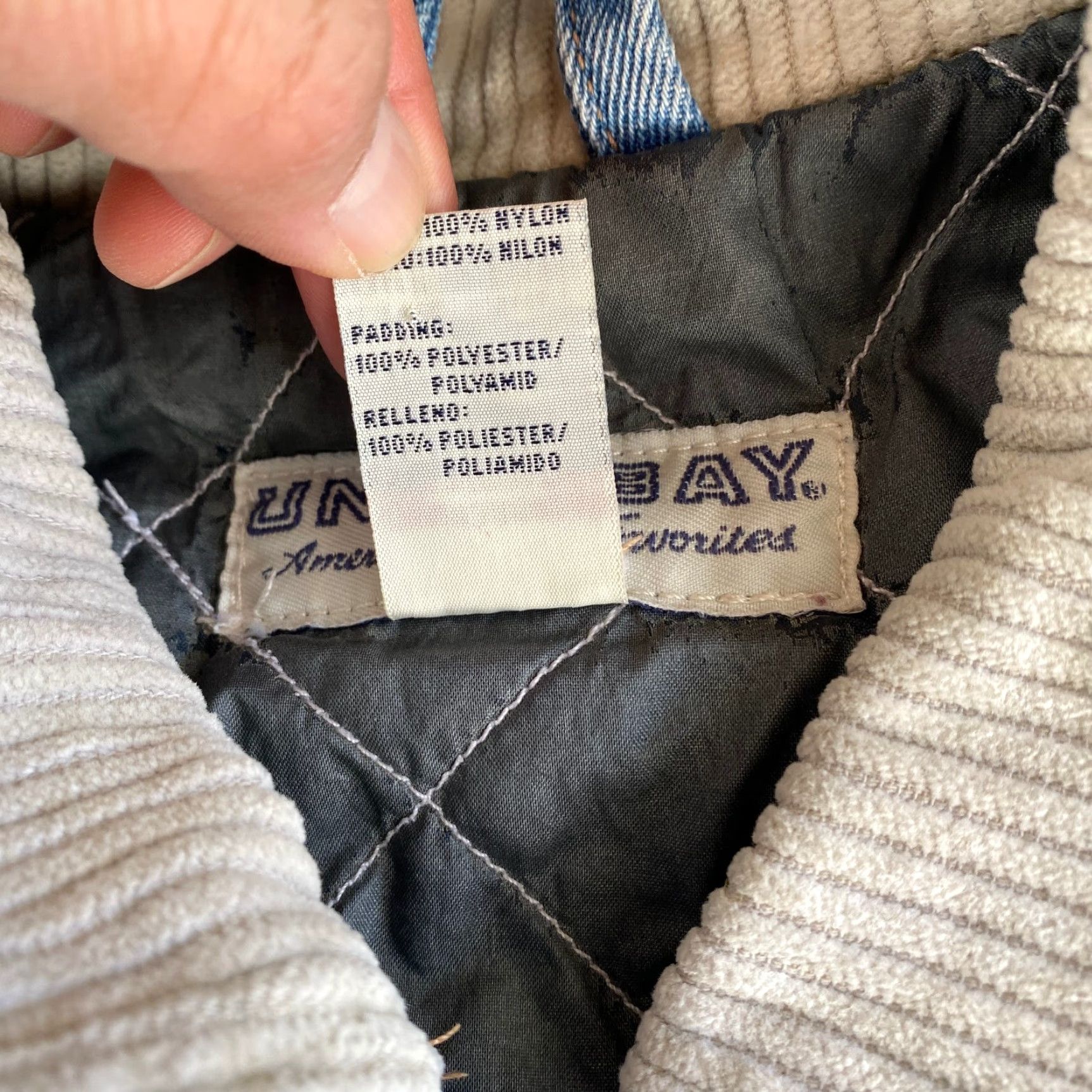 Vintage VINTAGE Union Bay Denim Jacket ¾ Sleeve L Women’s Blue Jeans Coat 90s Chore Pea Casual Size 36" / US 14 / IT 50 - 4 Thumbnail