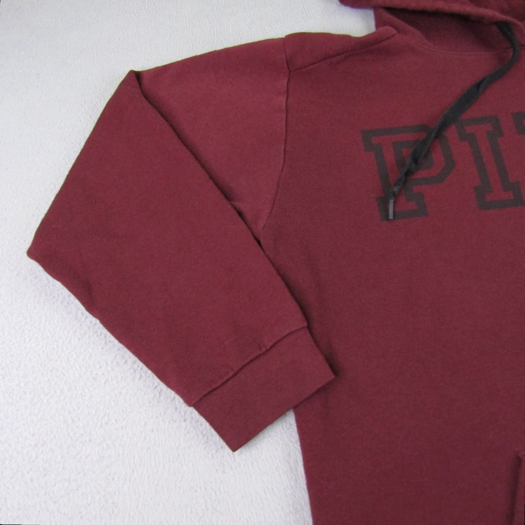 Victoria's Secret VINTAGE Victoria's Secret PINK Hoodie Shirt Womens Medium Red Pullover Sweatshirt Logo Knit Hooded Pockets 90s 00s Womens Size M / US 6-8 / IT 42-44 - 3 Thumbnail