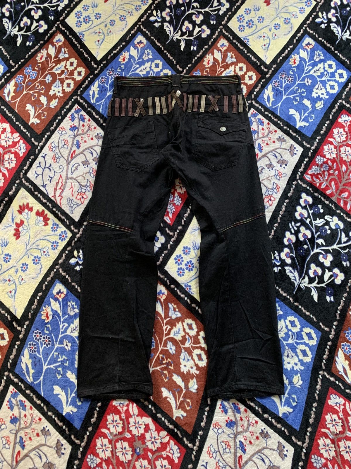 If Six Was Nine Breathmint Double Waist Pants Gothic Punk Style Size US 32 / EU 48 - 2 Thumbnail