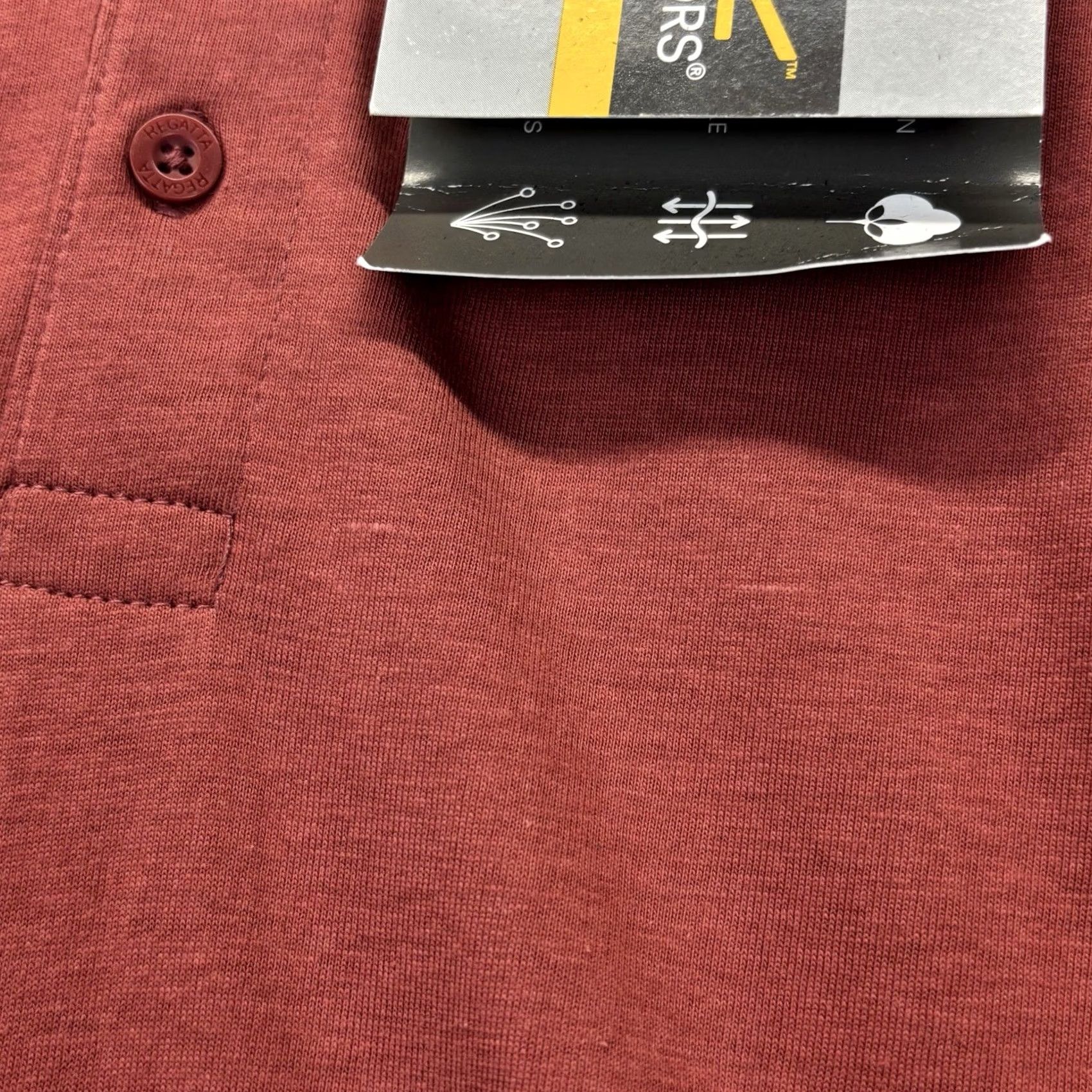 Vintage Regatta Coolweave Polo Shirt Small Mens Red New With Defects Breathable - Short Sleeve Size US S / EU 44-46 / 1 - 3 Thumbnail