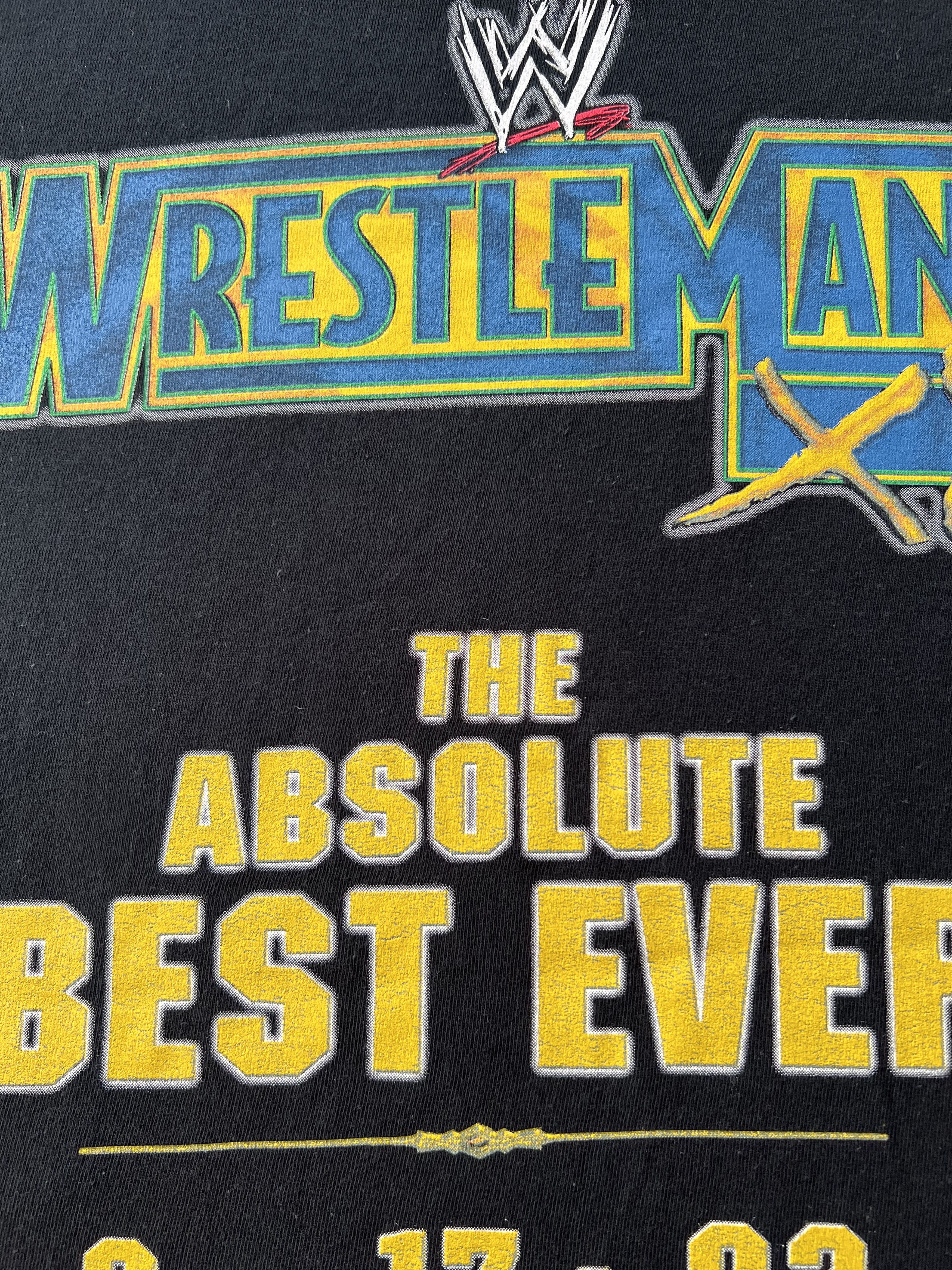 WWE Vintage 2002 Hulk Hogan vs The Rock Wrestlemania 18 X8 WWE Size US L / EU 52-54 / 3 - 12 Thumbnail