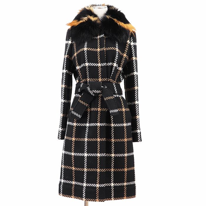 Dolce & Gabbana Dolce & Gabbana Dolce&Gabbana Wool Tweed Fox Fur Coat Textile Outerwear DUTY FREE for USA Size ONE SIZE - 1 Thumbnail