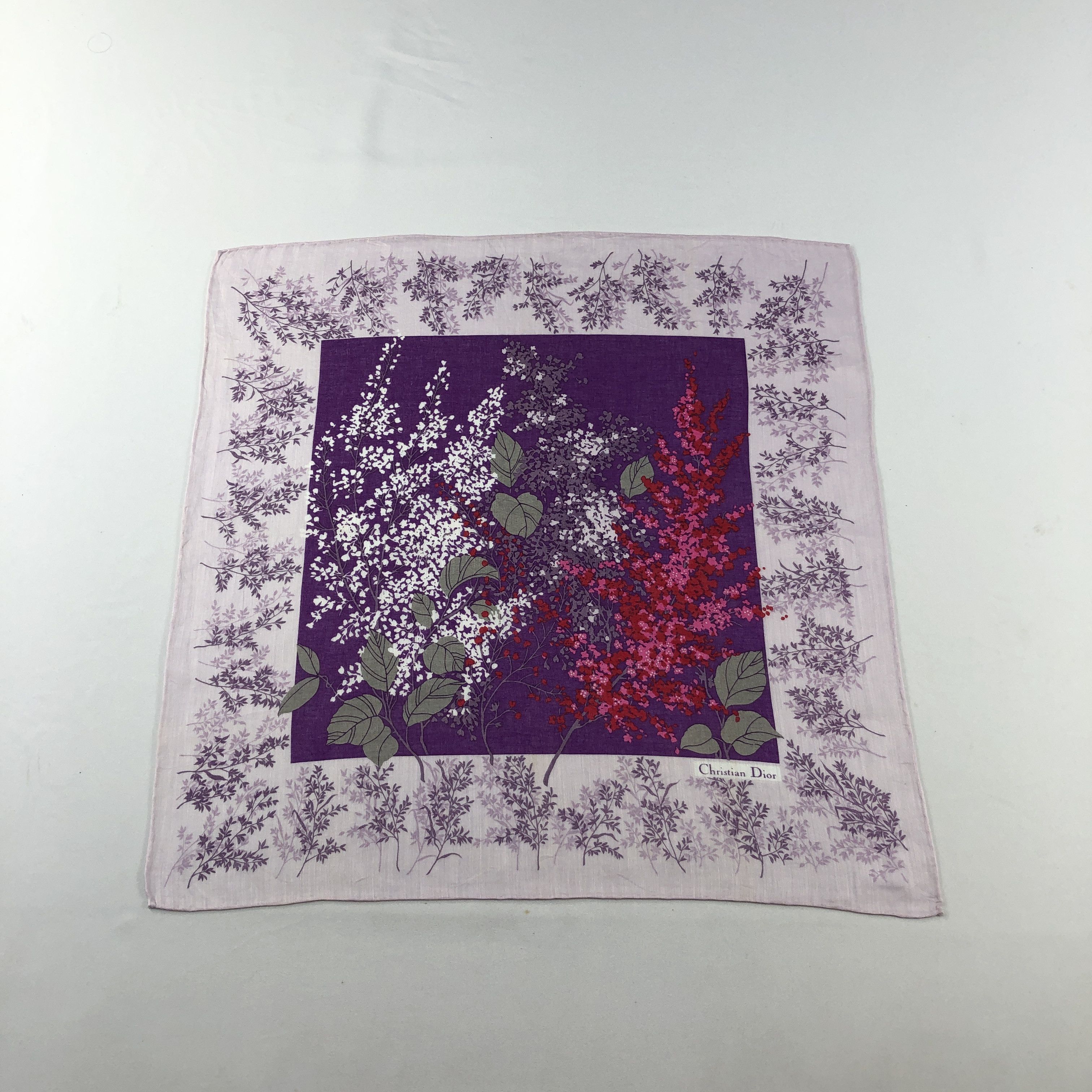 Christian Dior Monsieur Christian Dior CD Handkerchief Neckerchief Bandana H3076 Size ONE SIZE - 1 Thumbnail