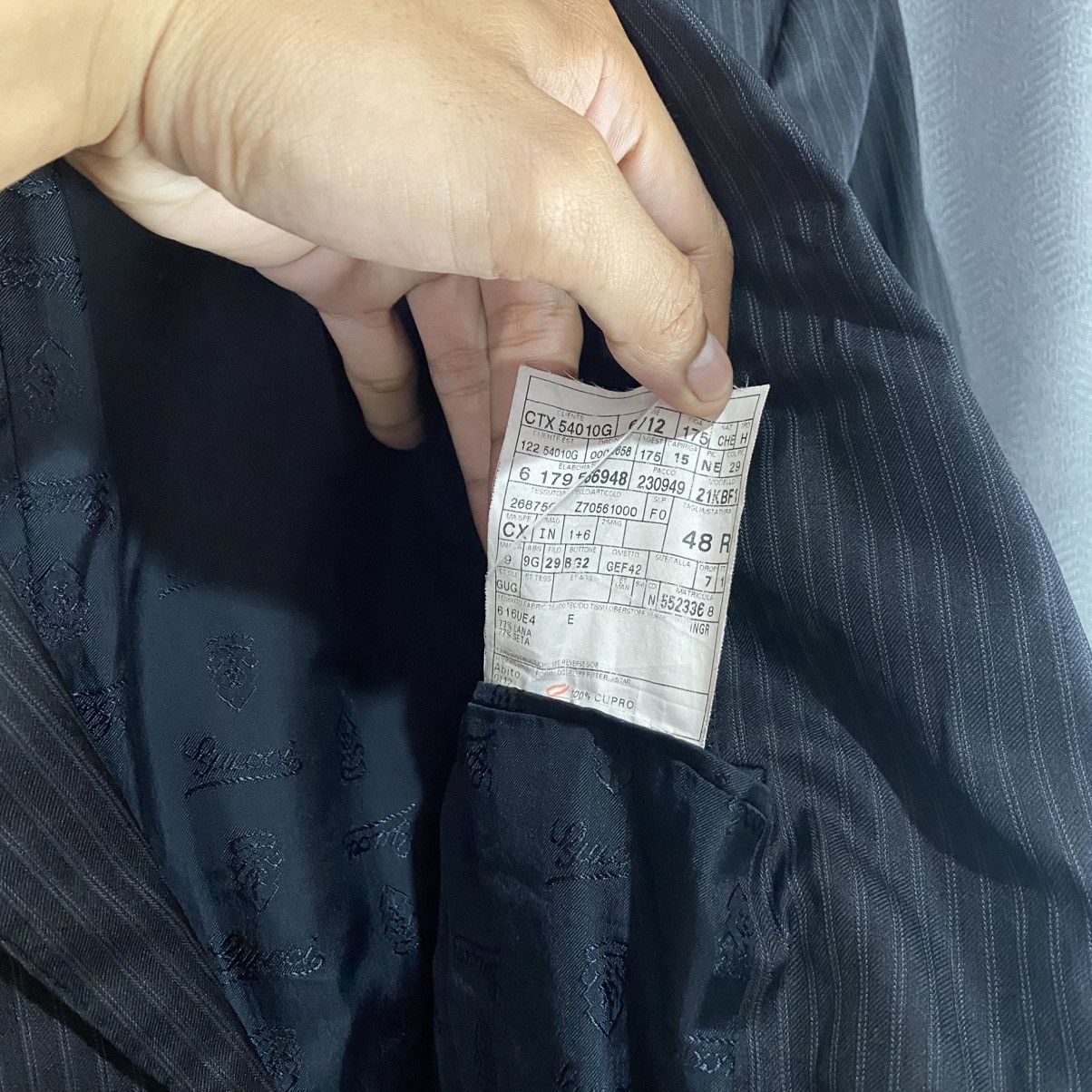 Gucci GUCCI - TOMFORD ERA - DOUBLE BREASTED PINSTRIPED BLAZER Size 48R - 8 Thumbnail