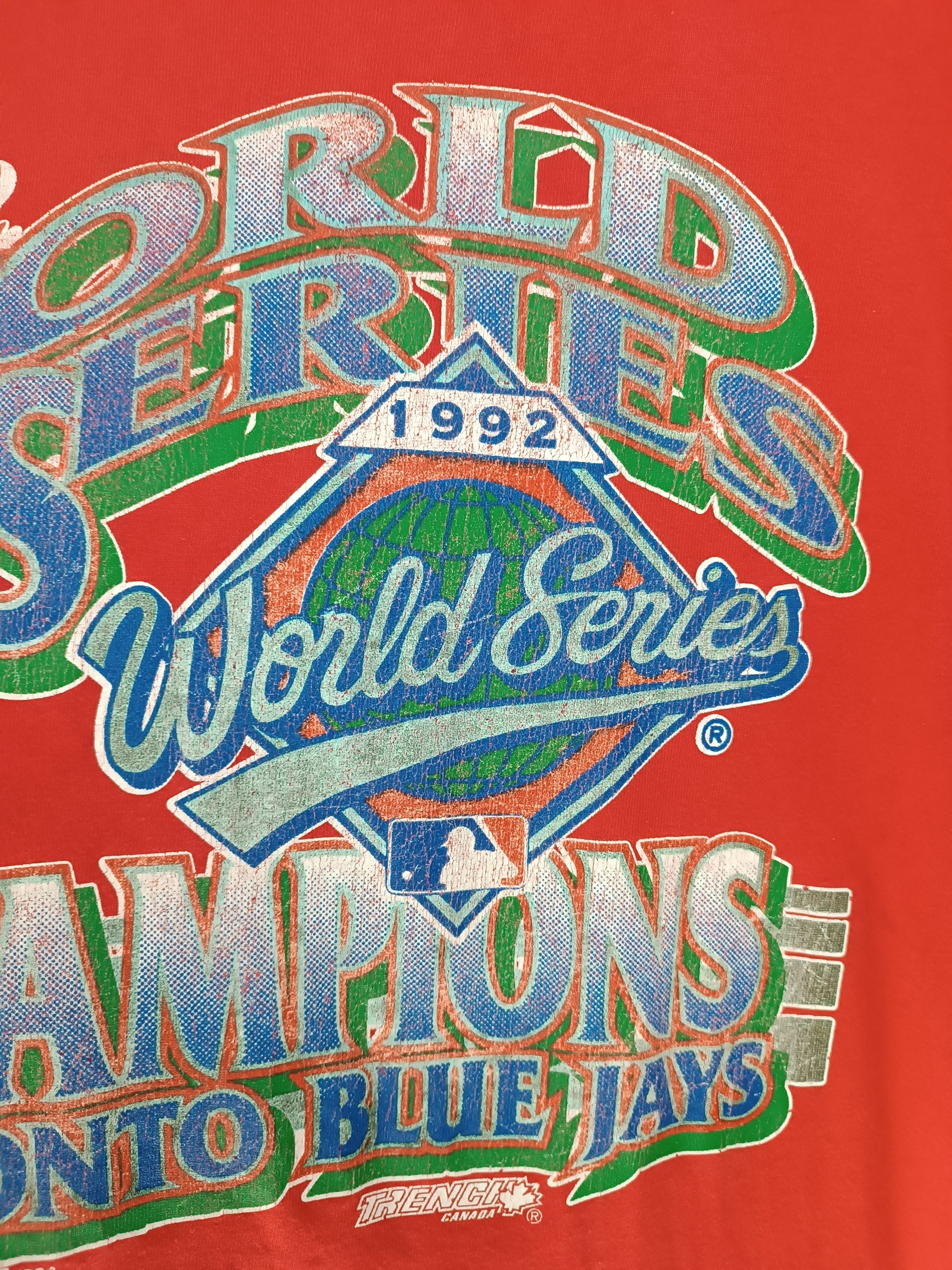 MLB VINTAGE 1992 TORONTO BLUE JAYS CHAMPION WORLD SERIES MLB NBA Size US L / EU 52-54 / 3 - 12 Thumbnail