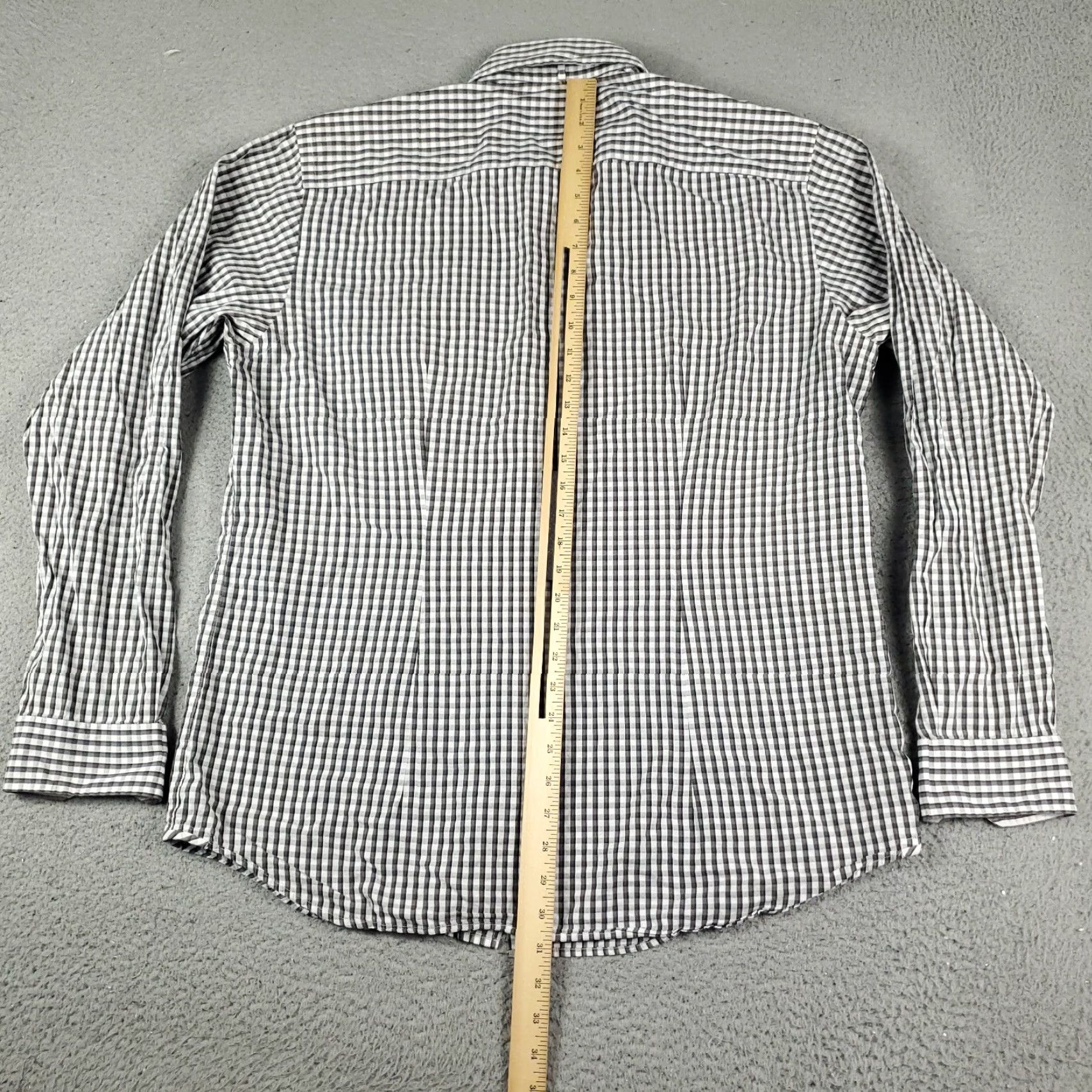 Ermenegildo Zegna Zegna Shirt Mens 2XL Gray Check Button Up Long Sleeve Casual Sport Size US XXL / EU 58 / 5 - 3 Thumbnail