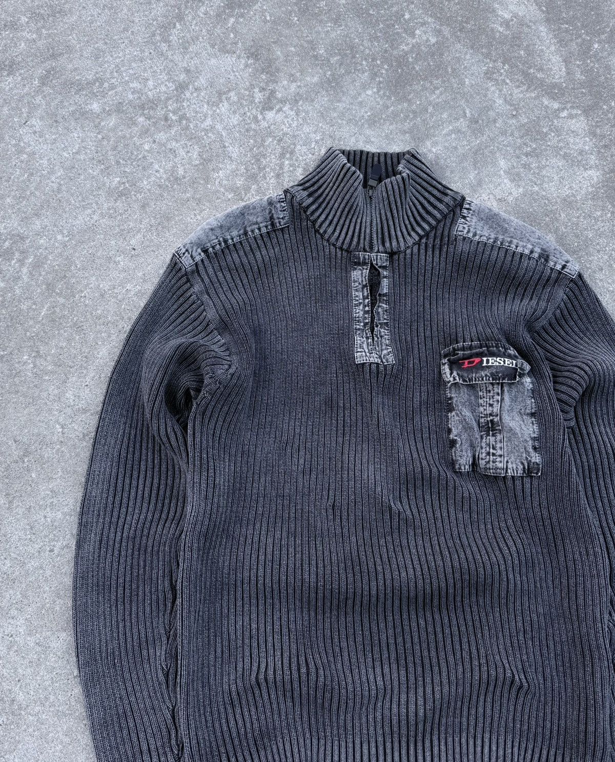 Diesel × Vintage Vintage Diesel y2k streetwear rare avantgarde sweater Size US XL / EU 56 / 4 - 5 Thumbnail