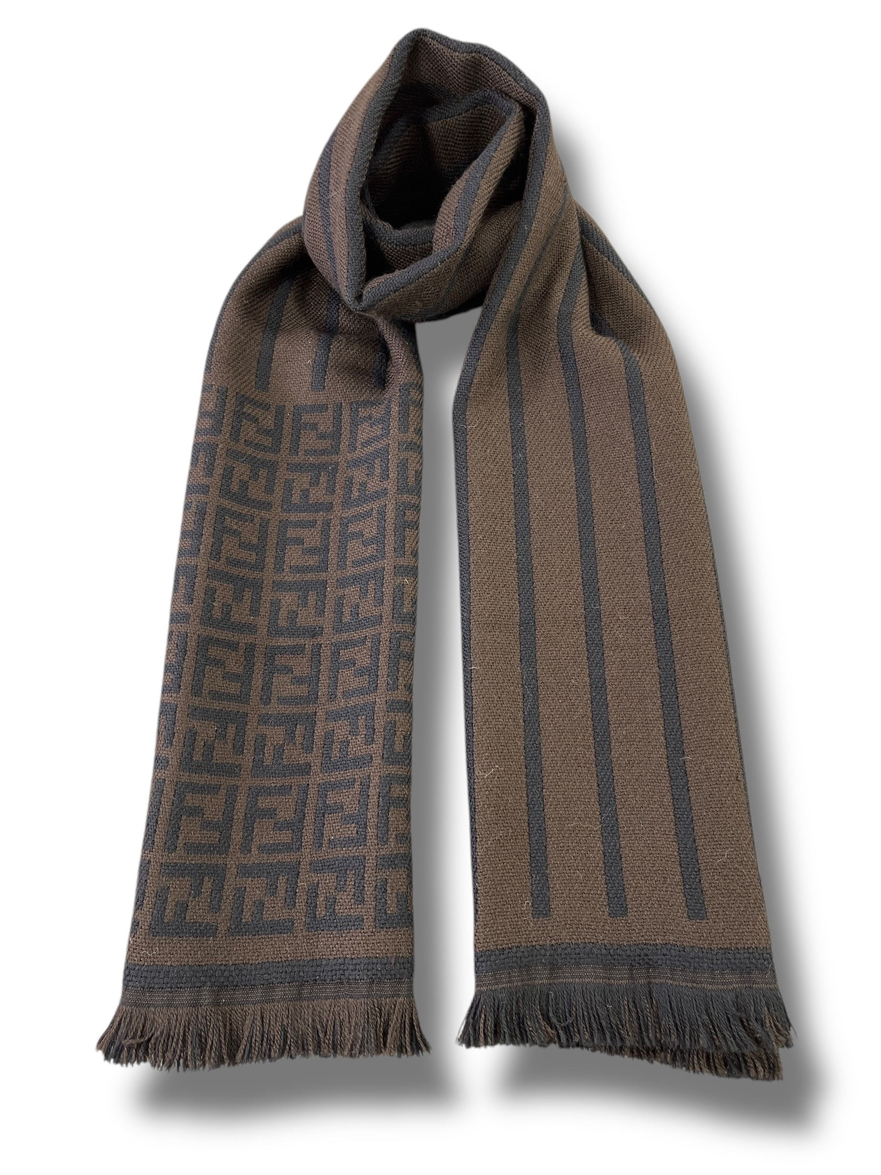 Wool Scarf Stola Fendi Prezzo Fendi Scarf Muffler Neckwear T227