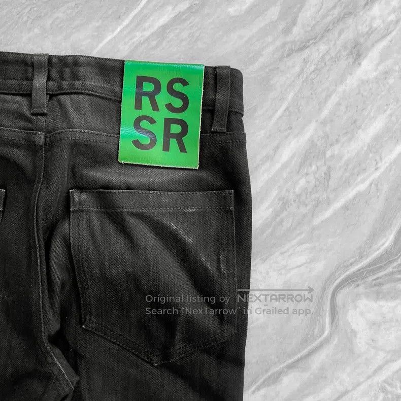 Raf Simons Raf Simons Black jeans with knee rainbow webbing Size US 28 / EU 44 - 5 Thumbnail