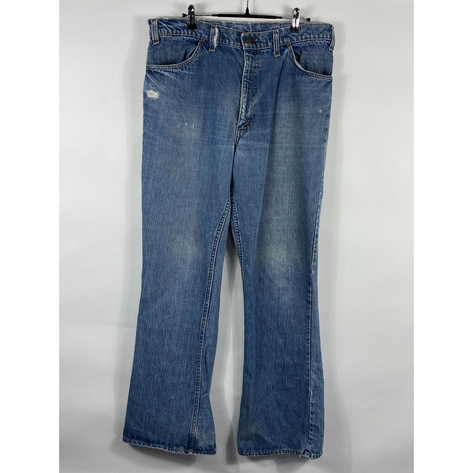 image of Levis Vintage Levi's Orange Tab Boot Cut Denim Jeans Blue 34X31 Di, Men's