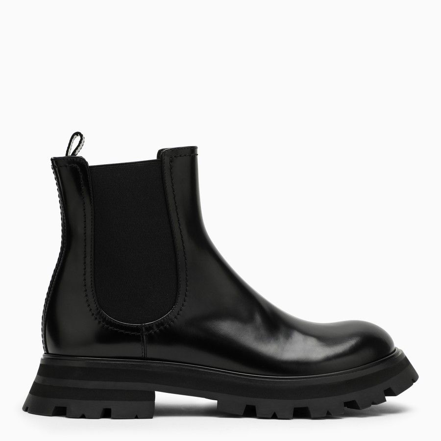 image of Alexander Mcqueen O1D2Blof0124 Boot In Black, Women's (Size 9)