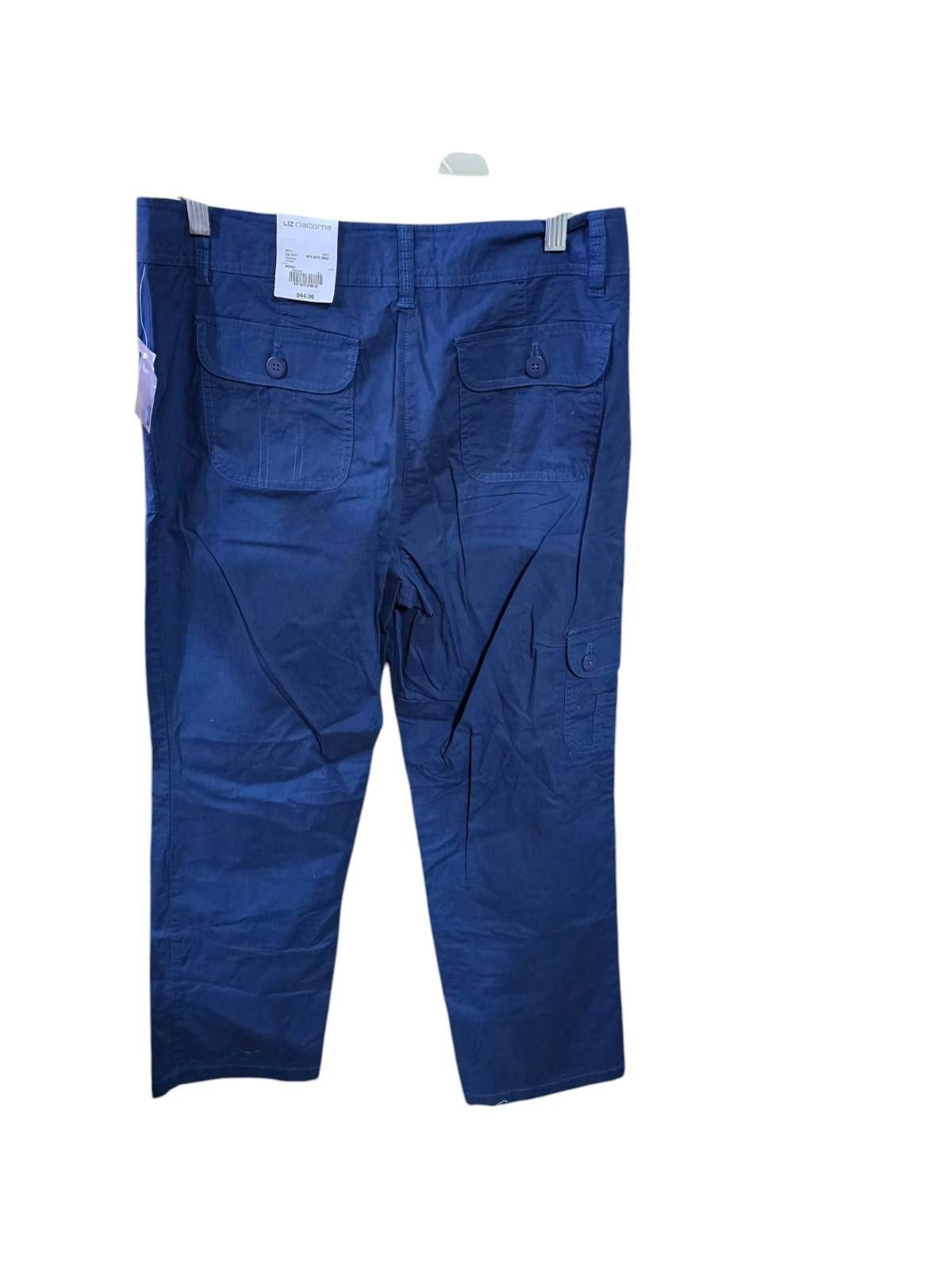 Other Liz Claiborne Stretch Indigo Blue Pants Pockets Boot Cut Size 30" / US 8 / IT 44 - 2 Thumbnail