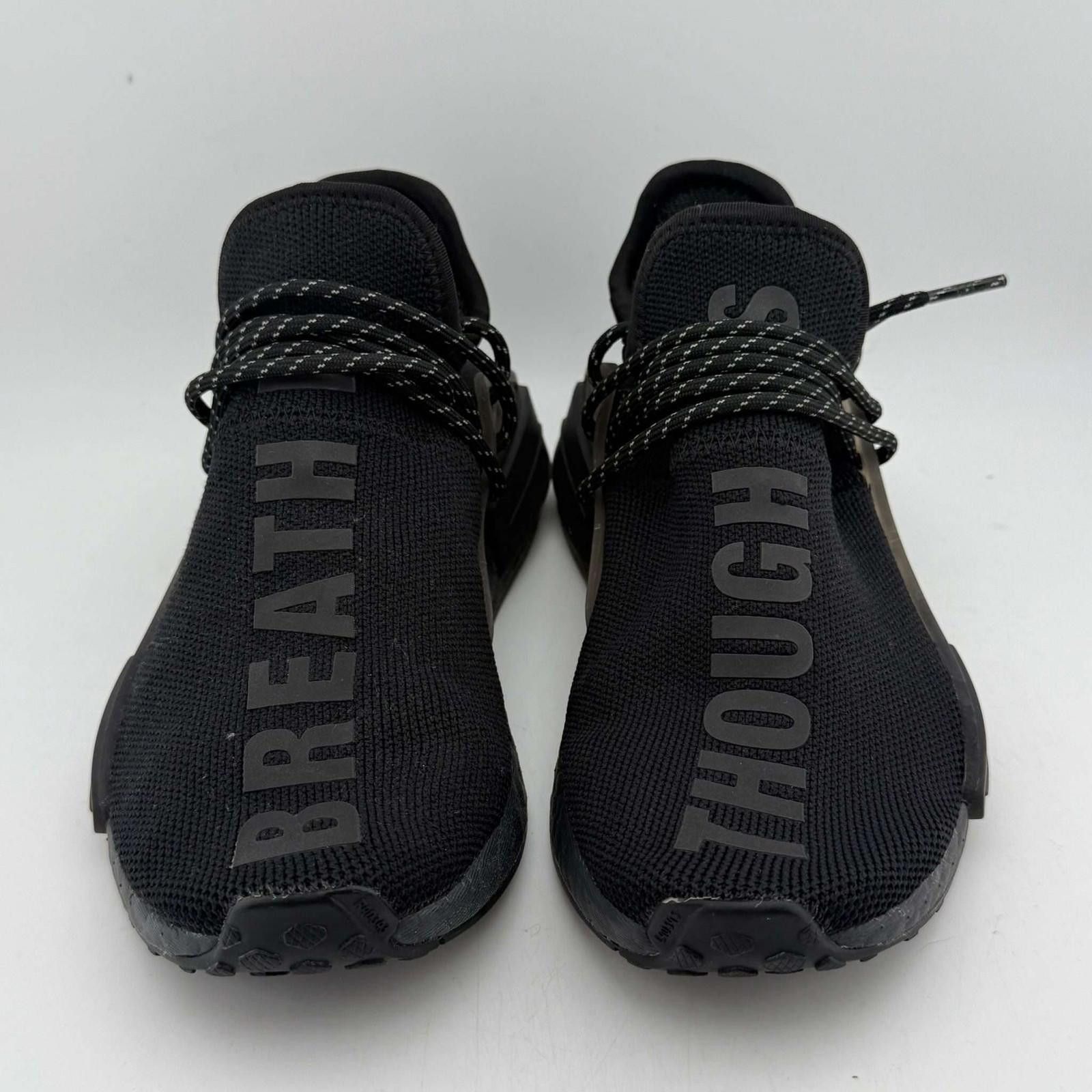 Adidas Adidas NMD Hu Pharrell Human Triple Black US 4 Used with Box Size US 9 / EU 42 - 2 Thumbnail