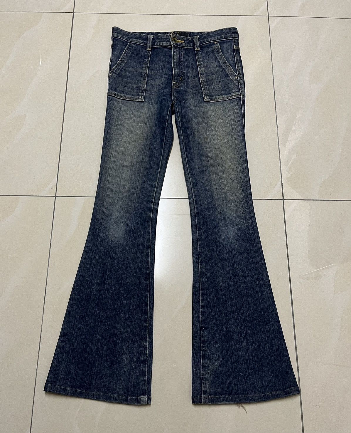 If Six Was Nine Flare Jeans distressed rusty ediconcious jeans bootcut F1 Size US 29 - 7 Thumbnail