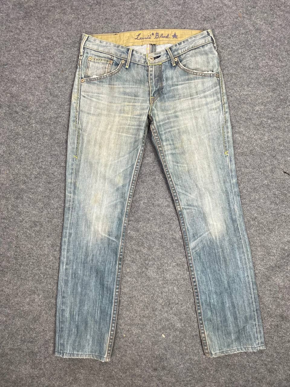 Levi's vintage levis black star distressed denim nice design Size US 32 / EU 48 - 8 Thumbnail