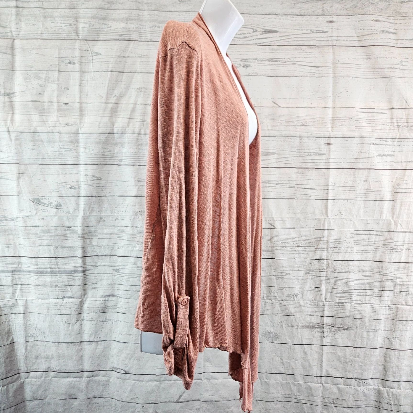 Vintage Pins and Needles Womens Cardigan Sz Medium Pink Open Front Long Sleeve M Cardigan Womens Pink Open Front Long Sleeve Sizing M Size M / US 6-8 / IT 42-44 - 3 Thumbnail