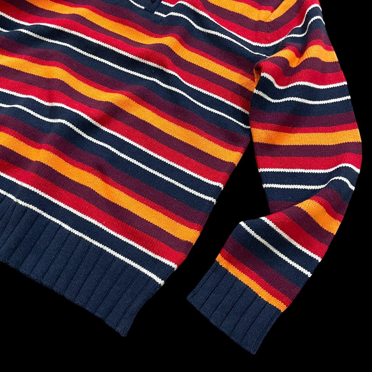 Tommy Hilfiger Tommy Hilfiger Half Zip Multi-border Wool Thick Size US L / EU 52-54 / 3 - 4 Thumbnail