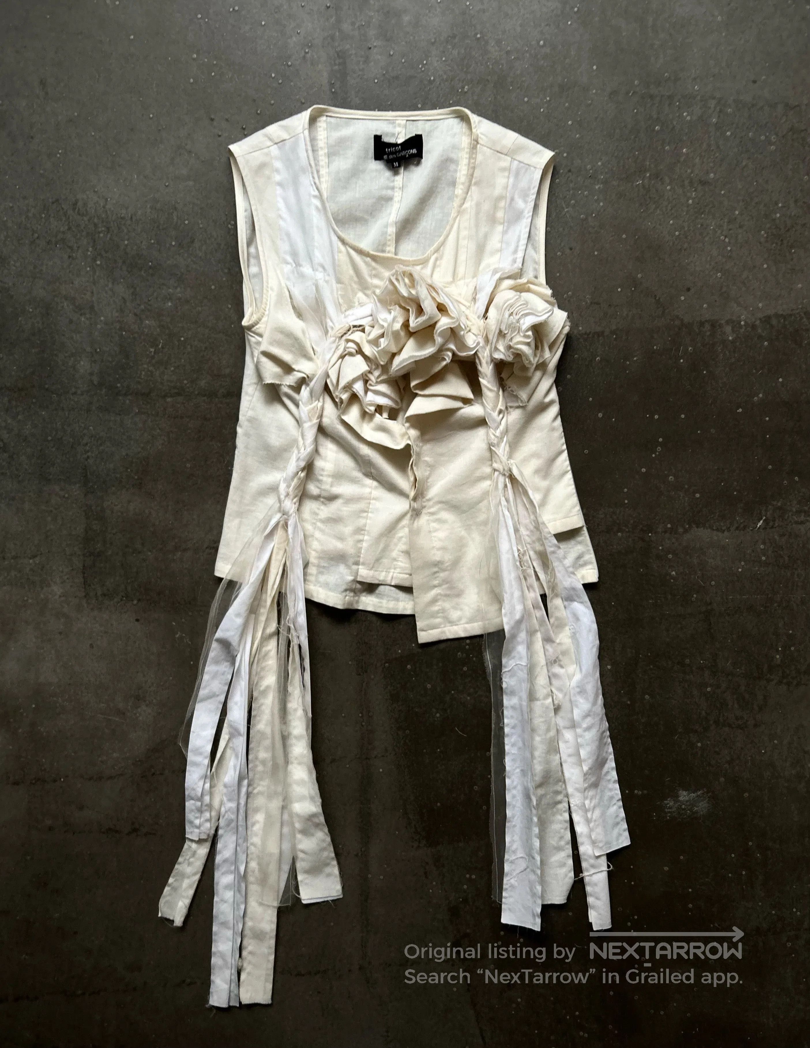 Comme des Garcons comme des garçons floral frill vest. Size S / US 4 / IT 40 - 1 Thumbnail